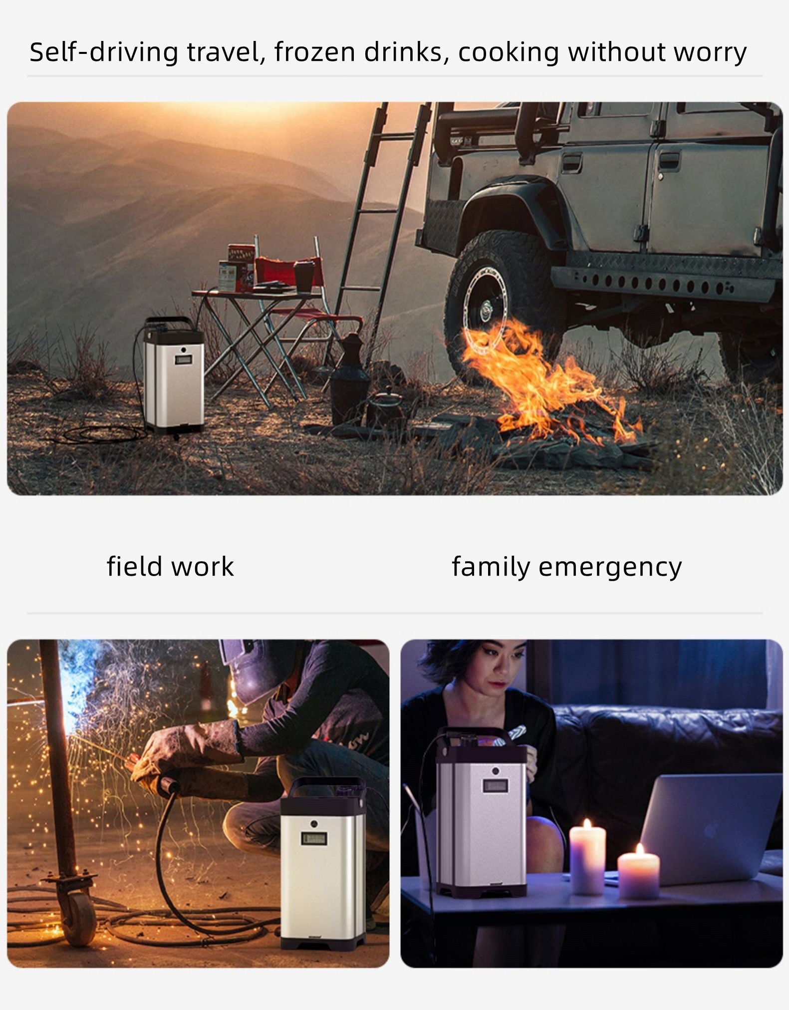 Dual-mode Portable 12V7000W Battery Power Converter