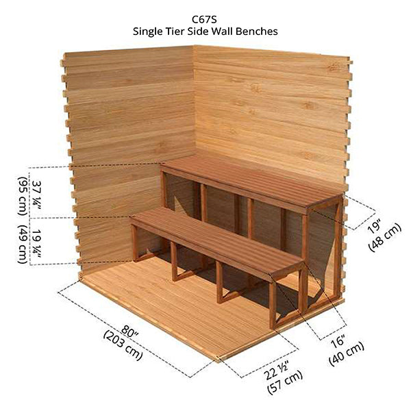 Single Tier Side Wall Benches