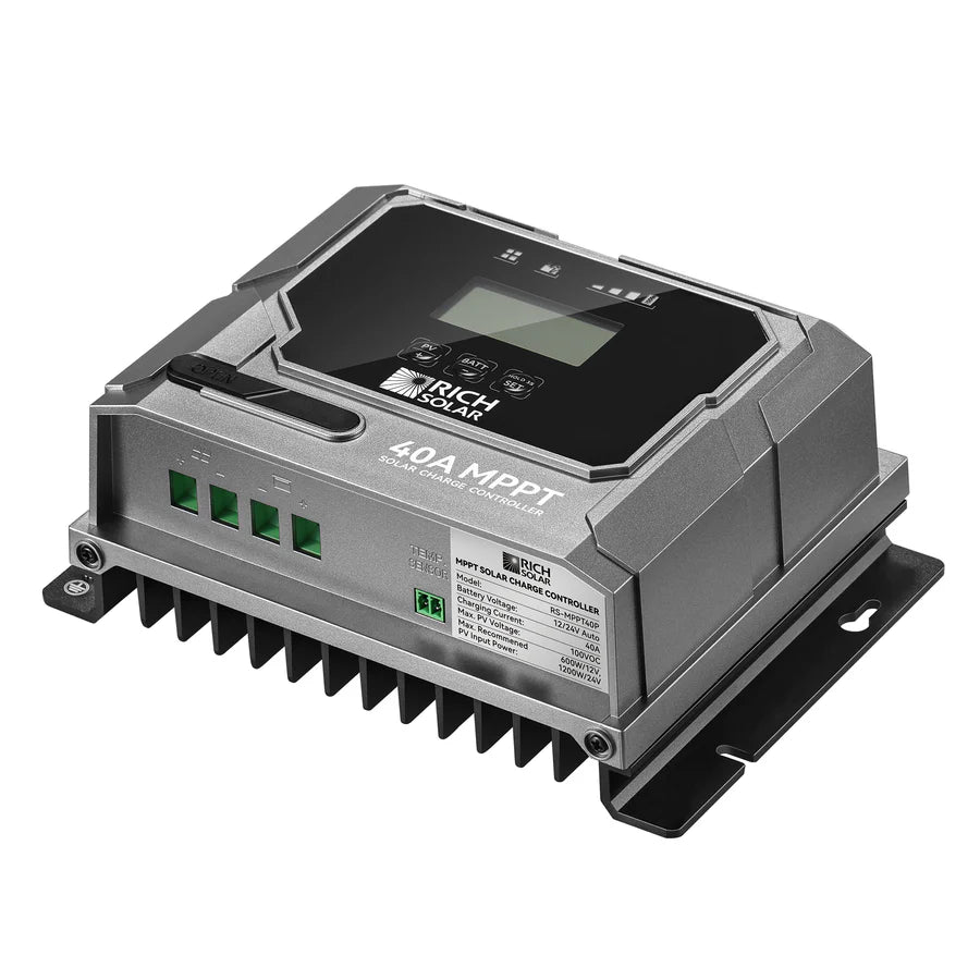BRAVO 40 | 40 Amp MPPT Solar Charge Controller | Premium 40A 12V/24V MPPT Solar Controller for RVs, Trailers, Campers, Vans, Boats, Off-Grid