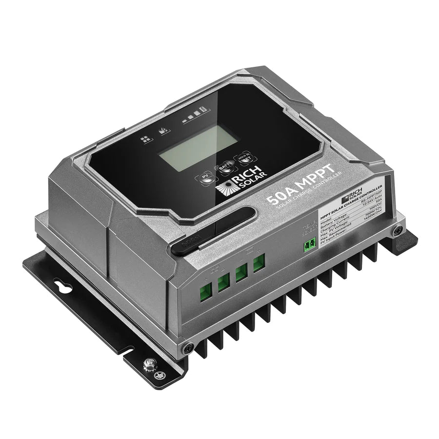 BRAVO 50 | 50 Amp MPPT Solar Charge Controller | Premier 50A 12V/24V MPPT Solar Controller for RVs, Trailers, Campers, Vans, Boats, Off-Grid | Awarded #1 Solar Controller 2025