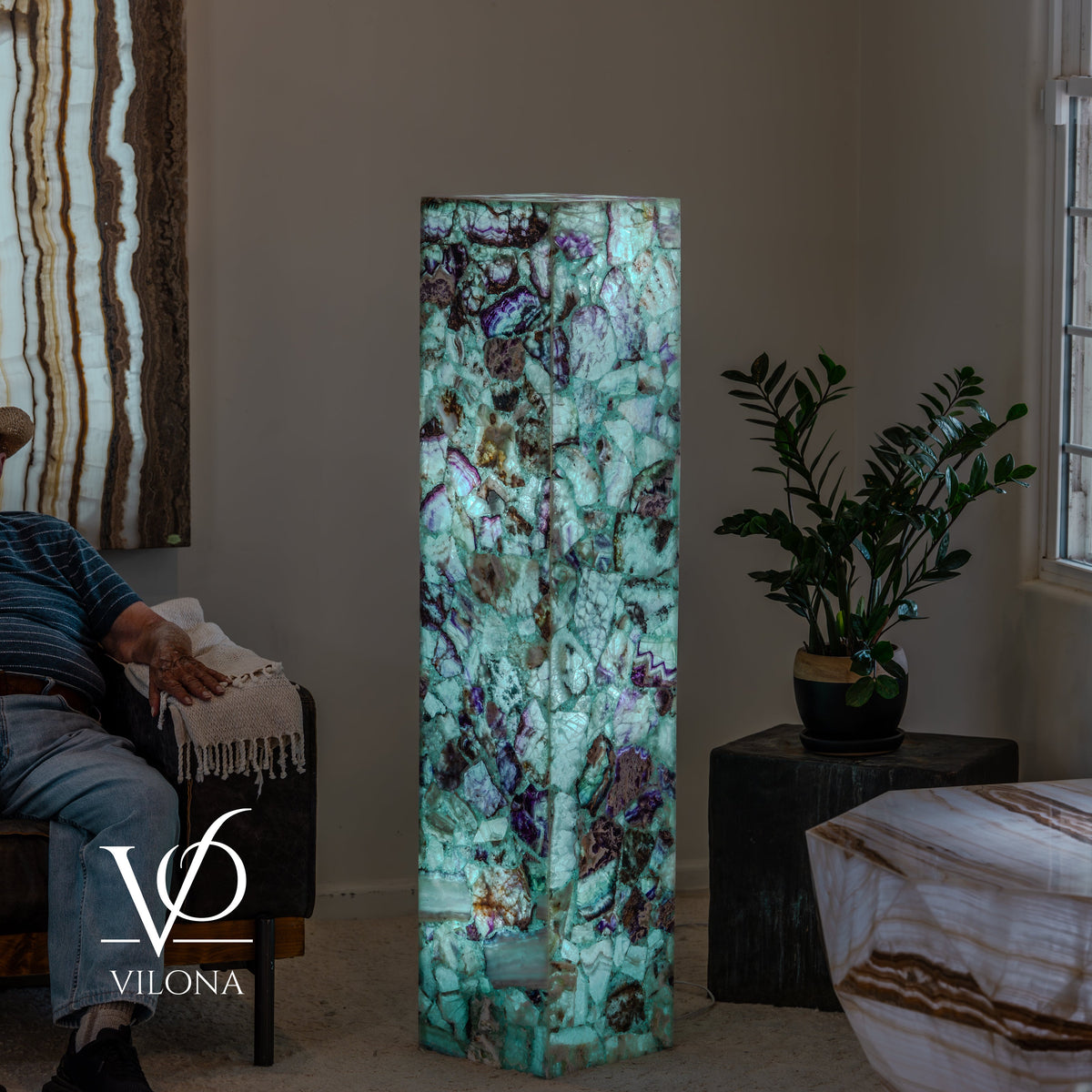 Fluorite Floor Lamp #9
