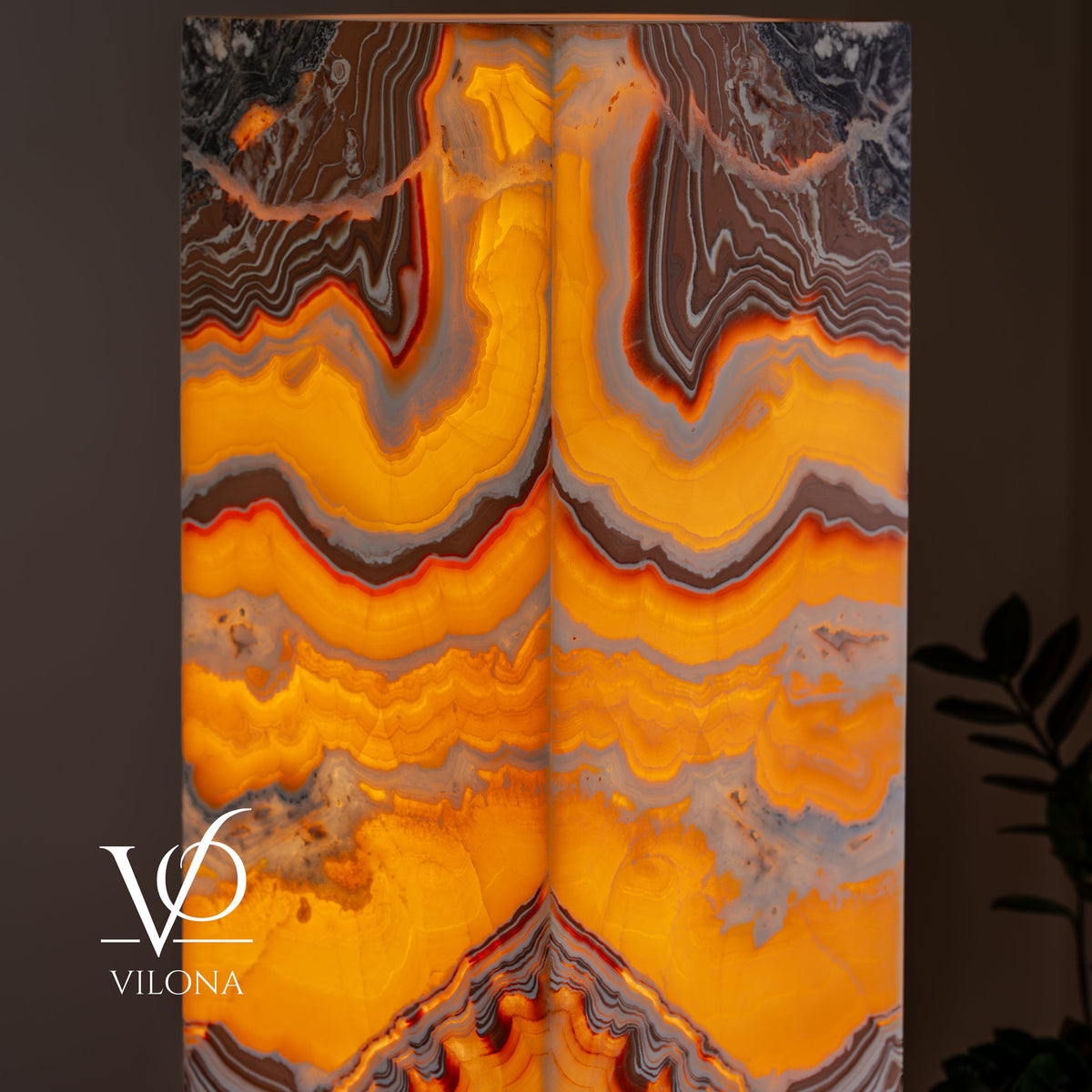 Miami Sunset Onyx Floor Lamp - 59" Tall - (#2)