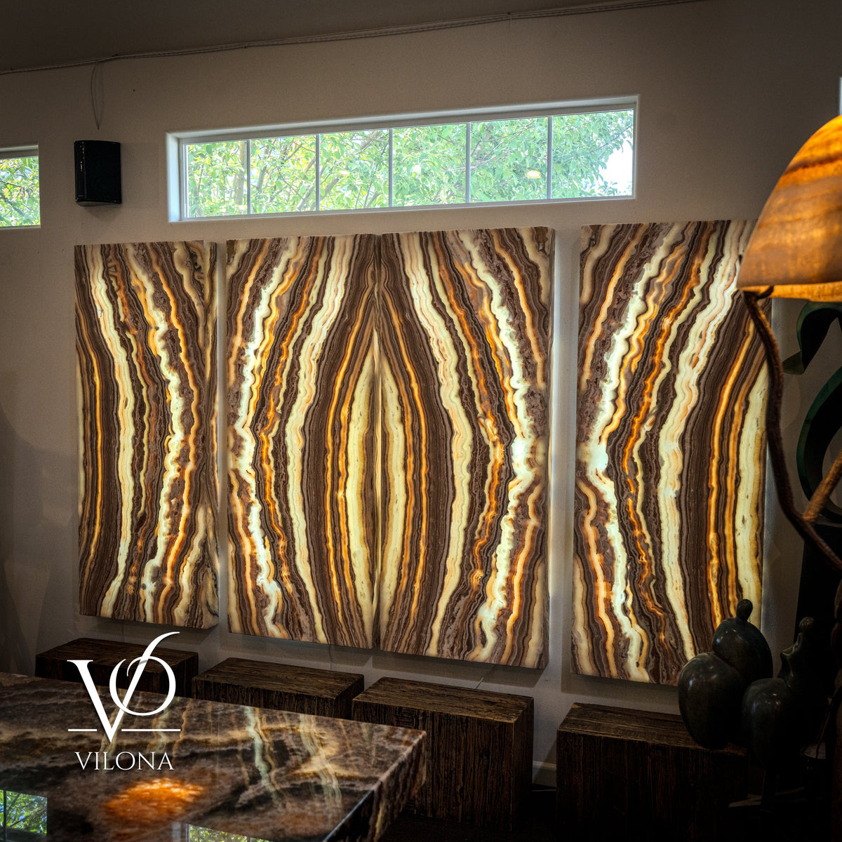 Sahara Onyx Wall Panels (Exotic Quad Set #4)