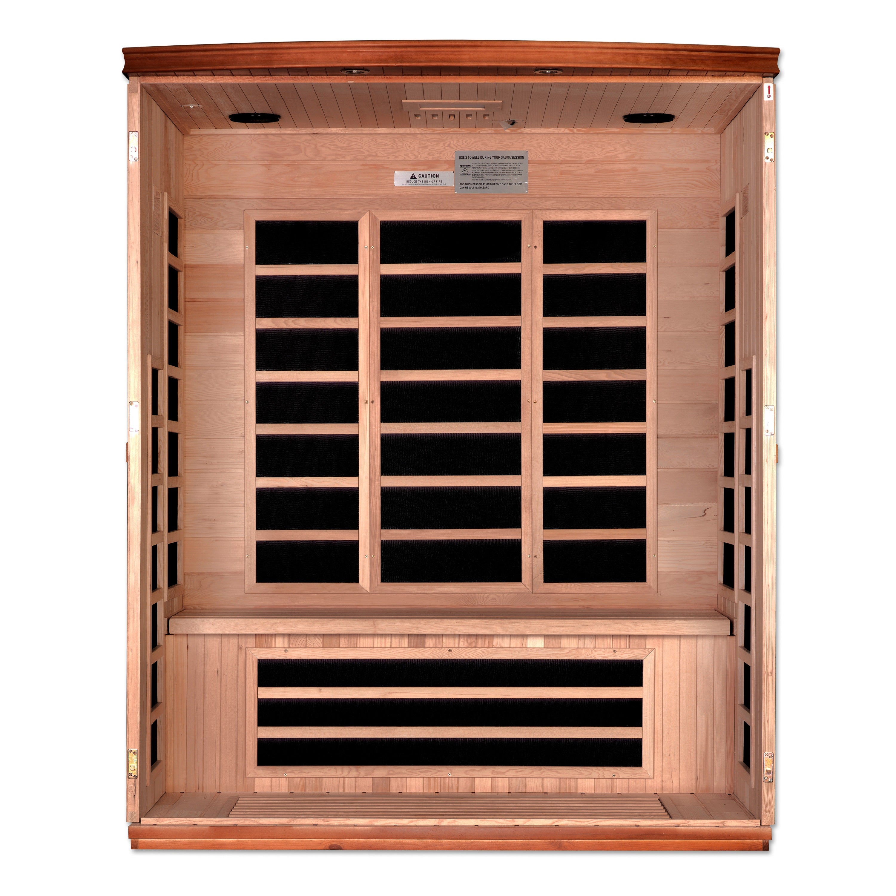 Dynamic Lugano Elite 3 Person Ultra Low EMF Far Infrared Sauna DYN-6336-02 Elite