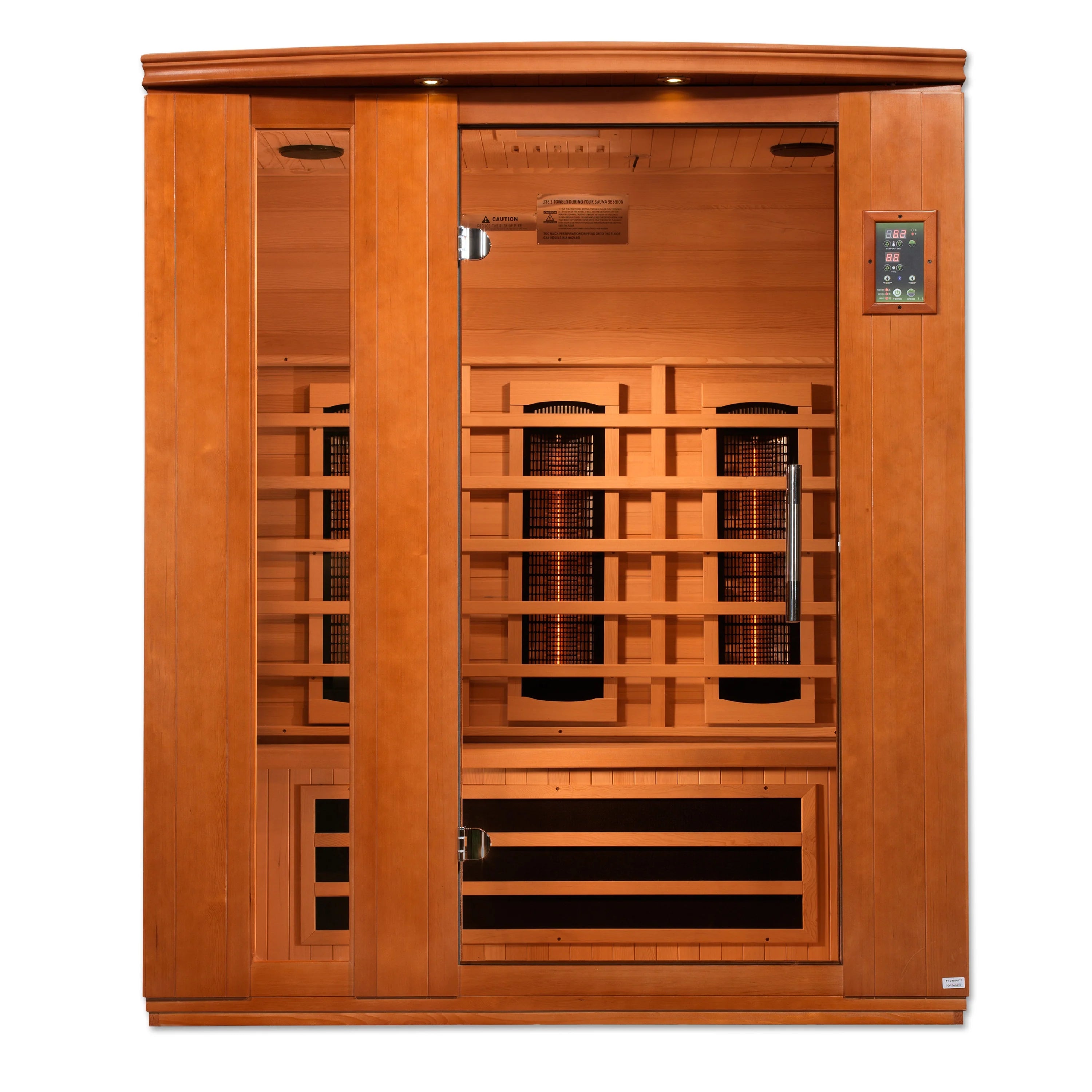Dynamic Lugano 3 Person Full Spectrum Near Zero EMF Infrared Sauna DYN-6336-03 FS