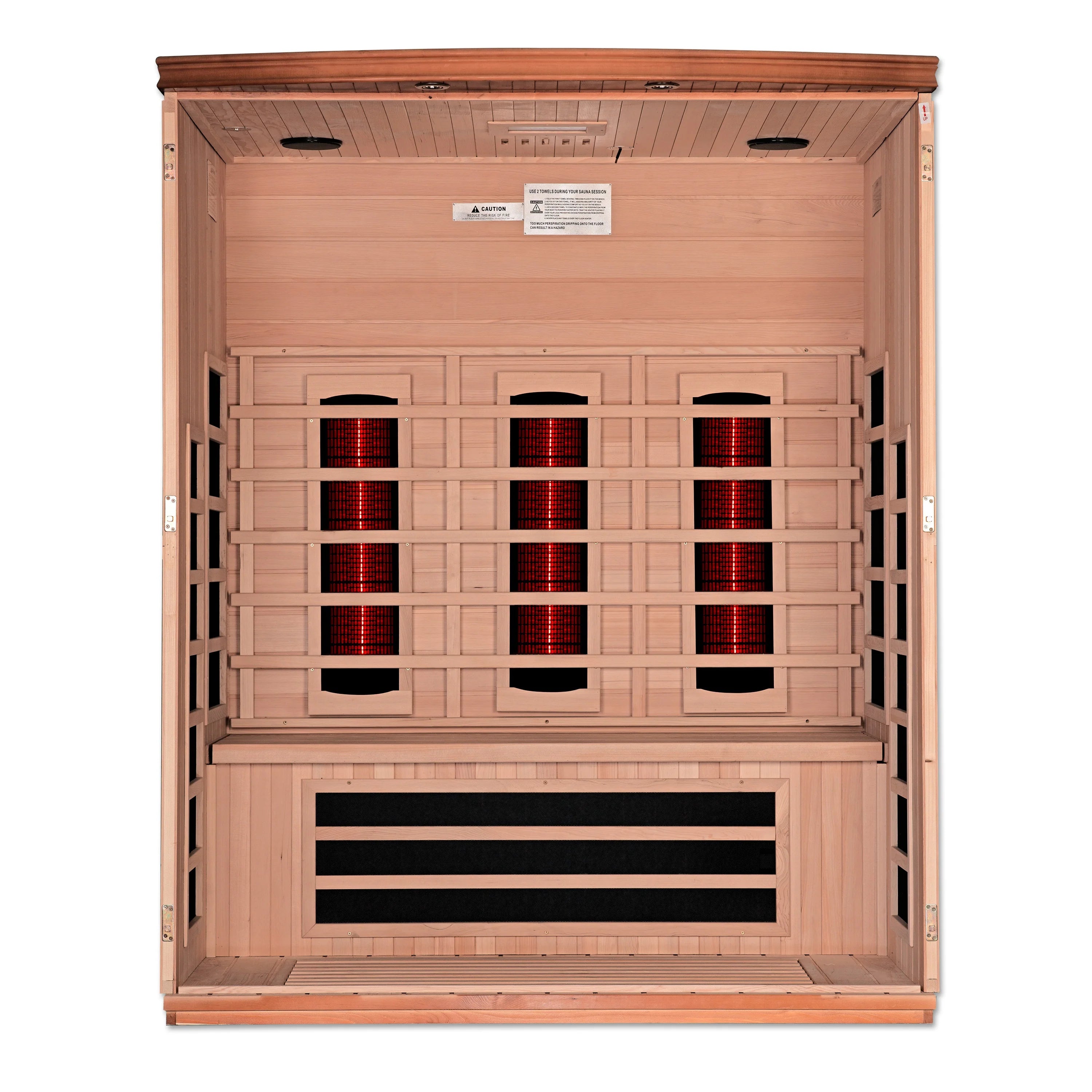 Dynamic Lugano 3 Person Full Spectrum Near Zero EMF Infrared Sauna DYN-6336-03 FS