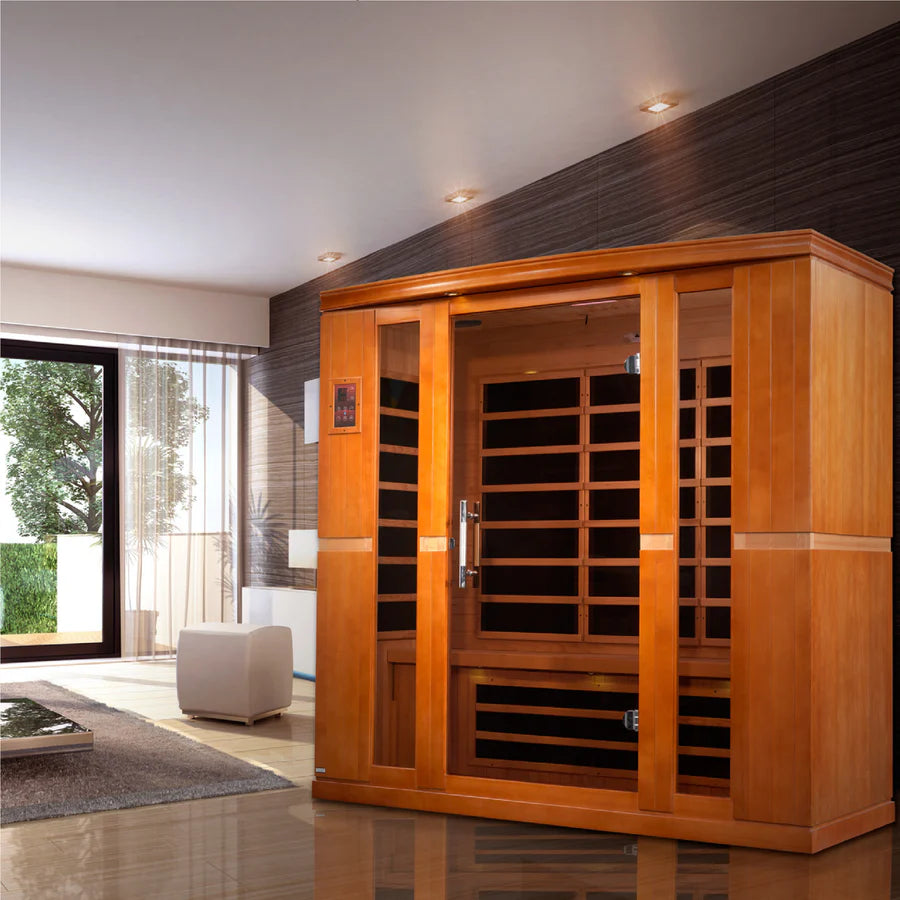 Dynamic Bergamo Elite 4 Person Ultra Low EMF Far Infrared Sauna DYN-6440-01 Elite