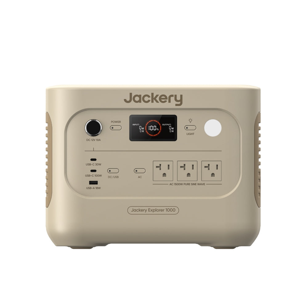 Jackery Explorer 1000 V2 – Dune White – 1070Wh Capacity | 1500W