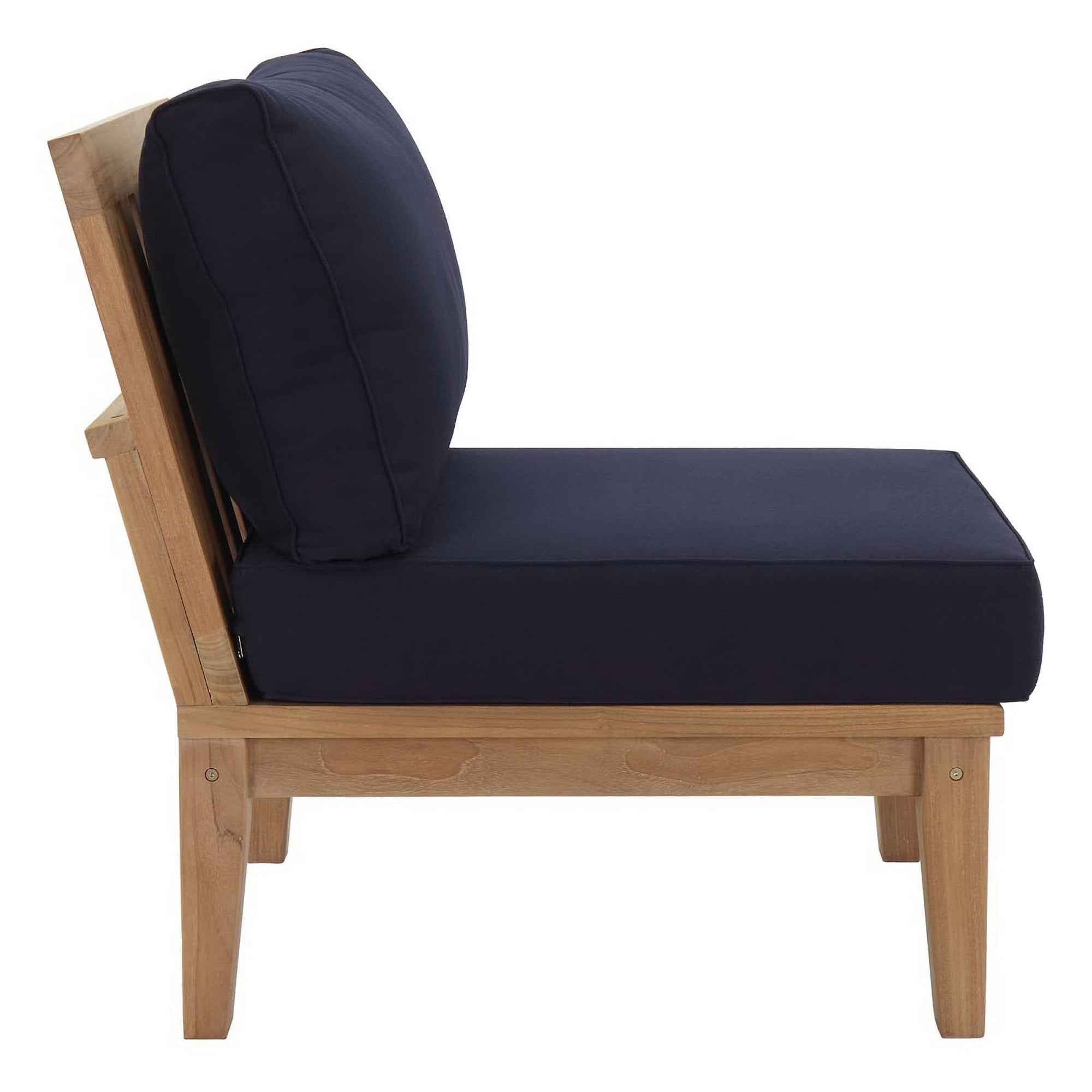 Patio Elegance Outdoor Lounge Set - Marina 9-Piece Teak Collection by Modway