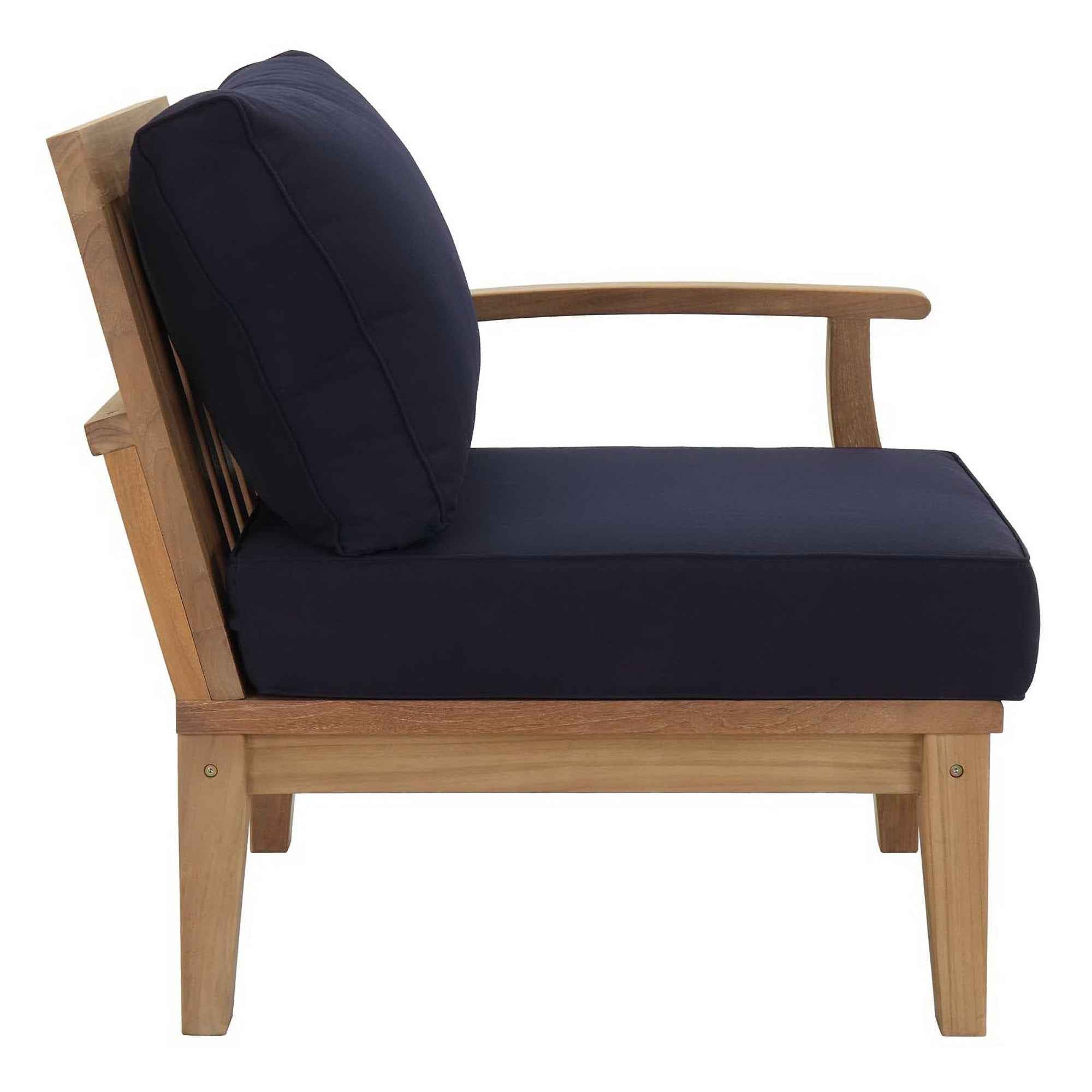 Patio Elegance Outdoor Lounge Set - Marina 9-Piece Teak Collection by Modway