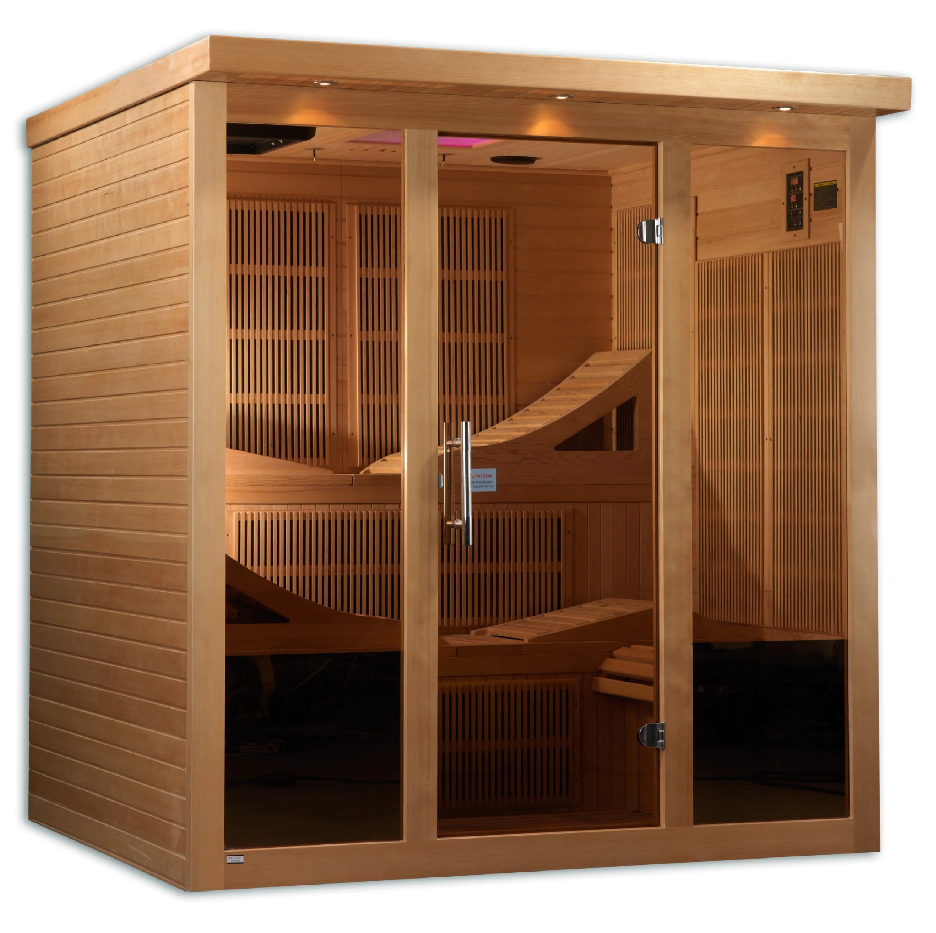 Golden Designs Monaco 6 Person Near Zero EMF Far Infrared Sauna  GDI-6996-01 Elite