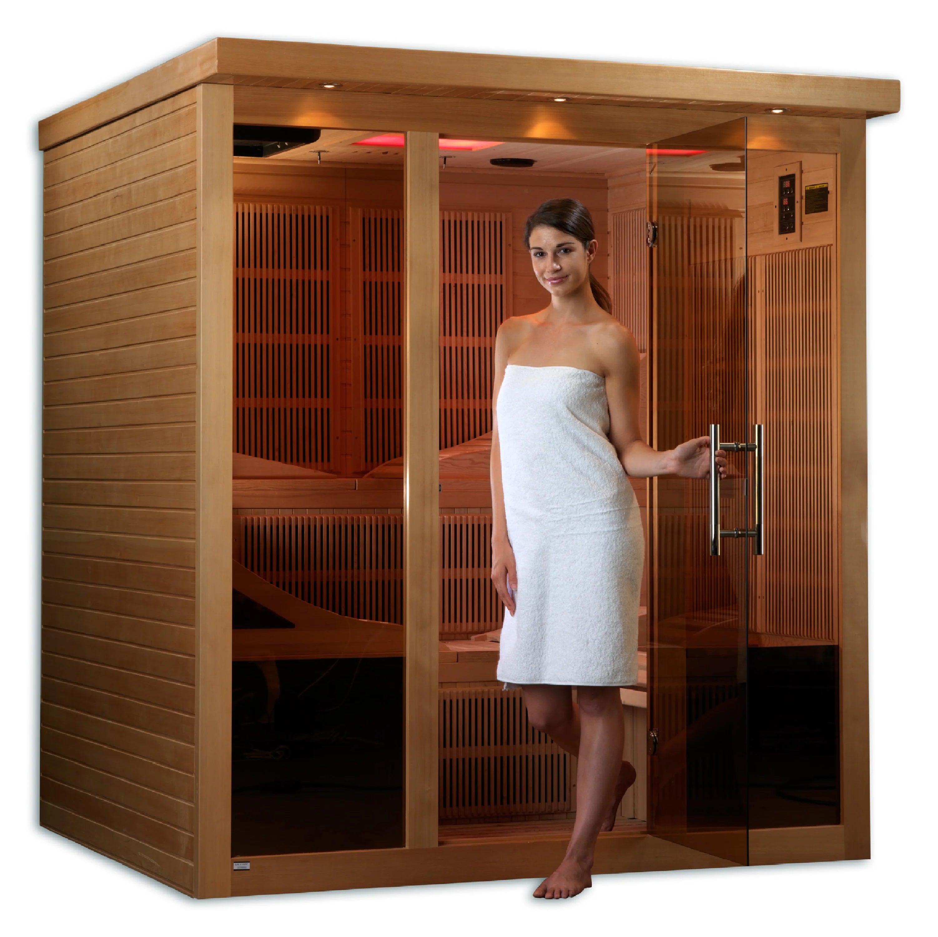 Golden Designs Monaco 6 Person Near Zero EMF Far Infrared Sauna  GDI-6996-01 Elite