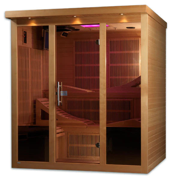 Golden Designs Monaco 6 Person Near Zero EMF Far Infrared Sauna  GDI-6996-01 Elite
