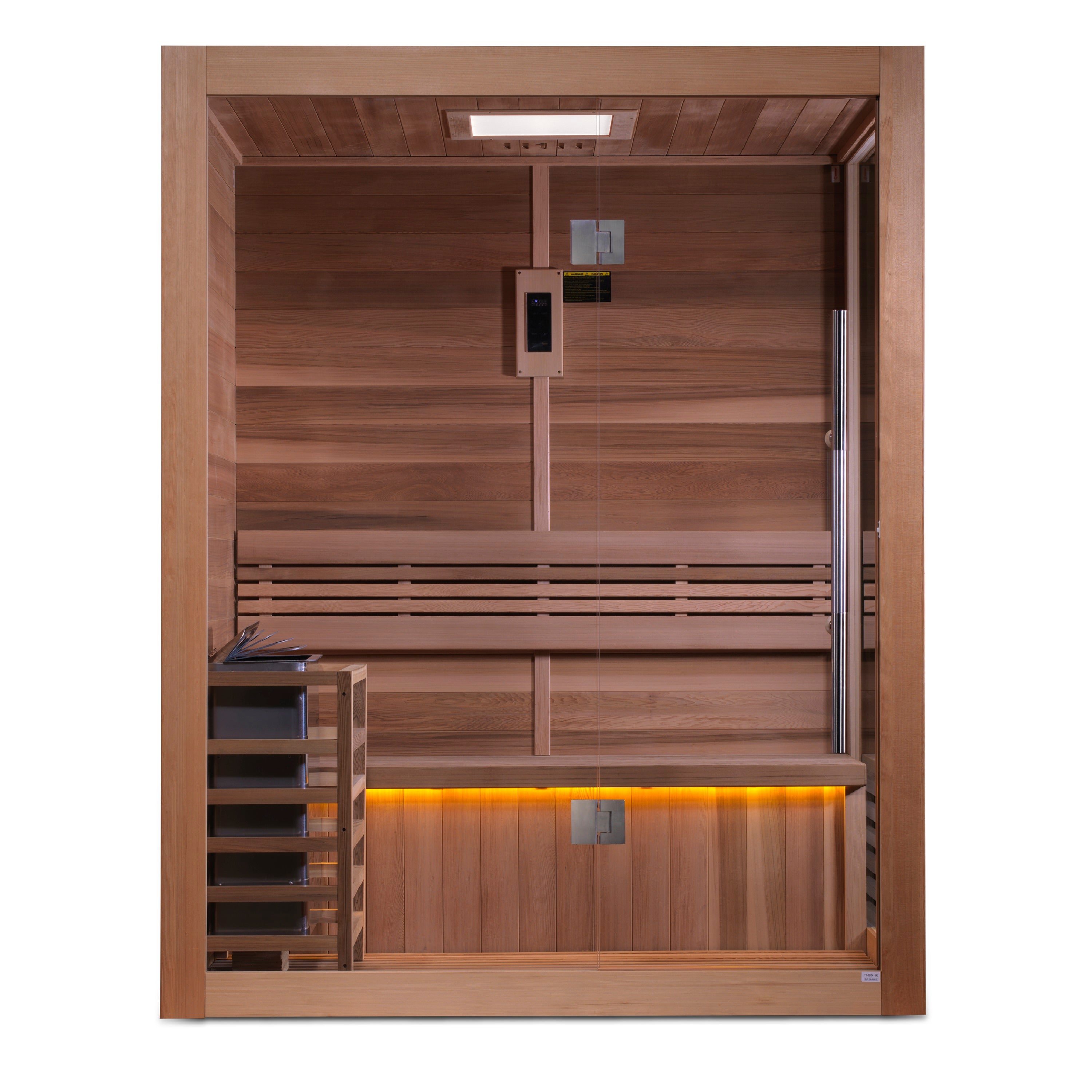 Golden Designs Hanko 2-3 Person Traditional Sauna – Canadian Red Cedar Interior GDI-7202-01
