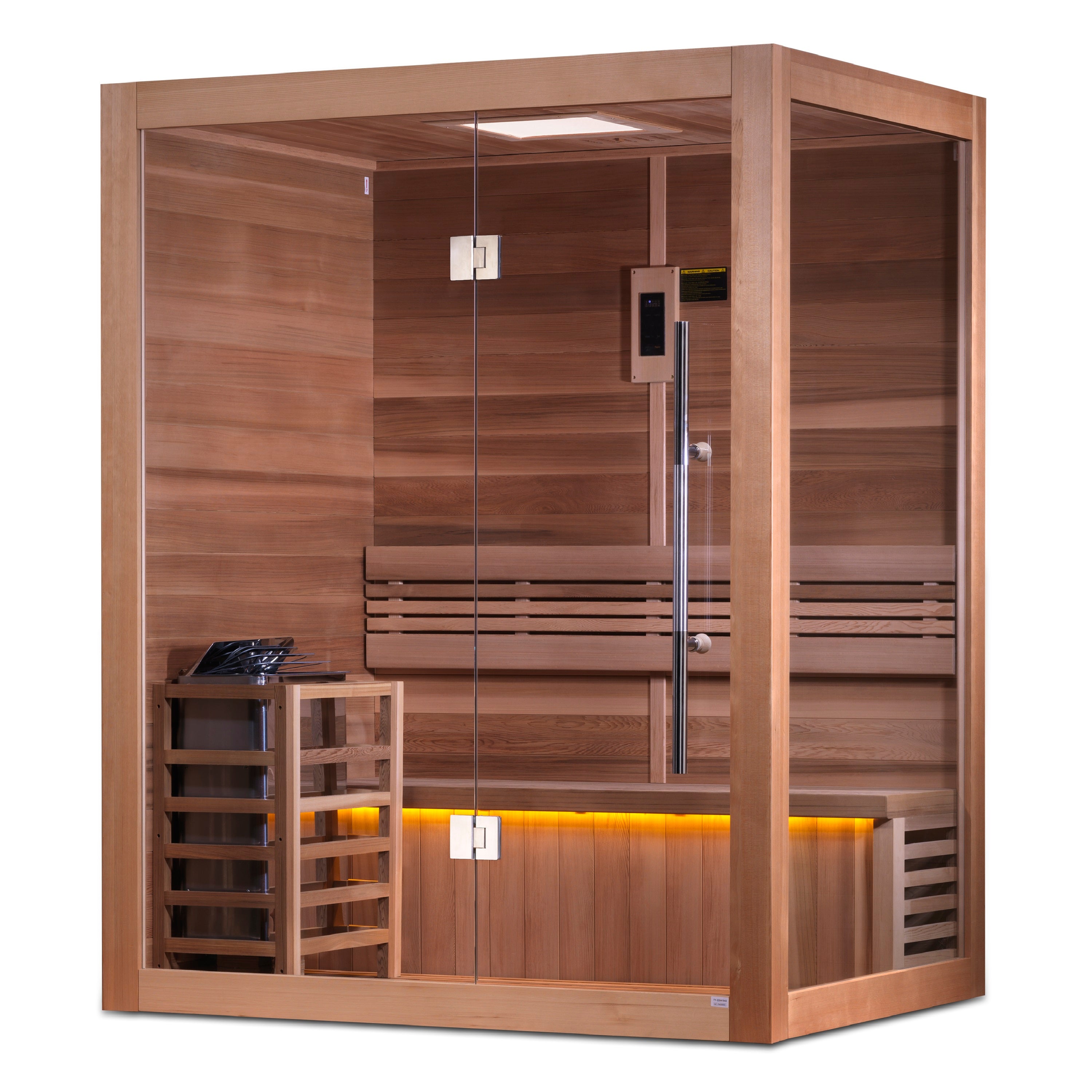 Golden Designs Hanko 2-3 Person Traditional Sauna – Canadian Red Cedar Interior GDI-7202-01
