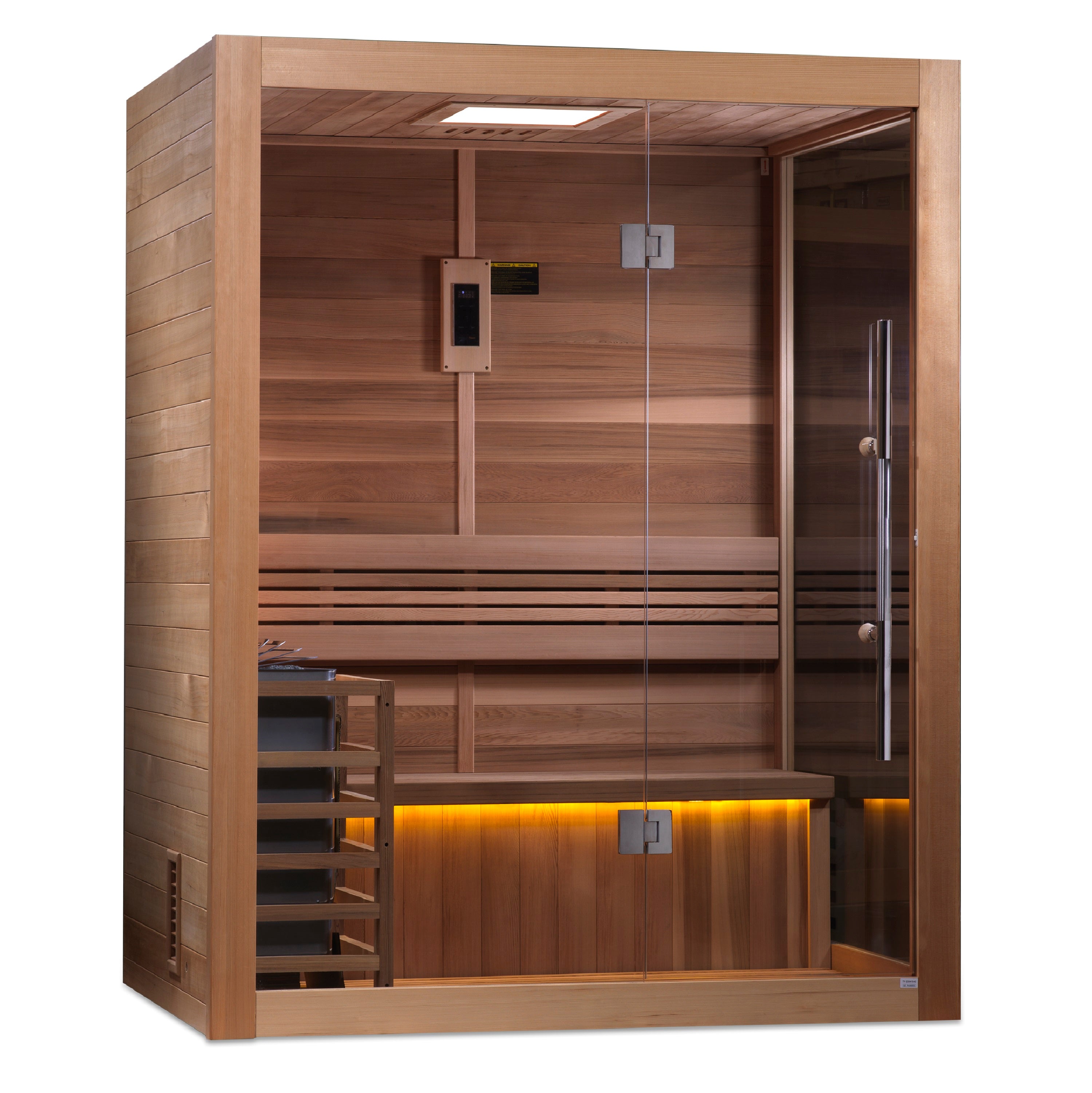 Golden Designs Hanko 2-3 Person Traditional Sauna – Canadian Red Cedar Interior GDI-7202-01