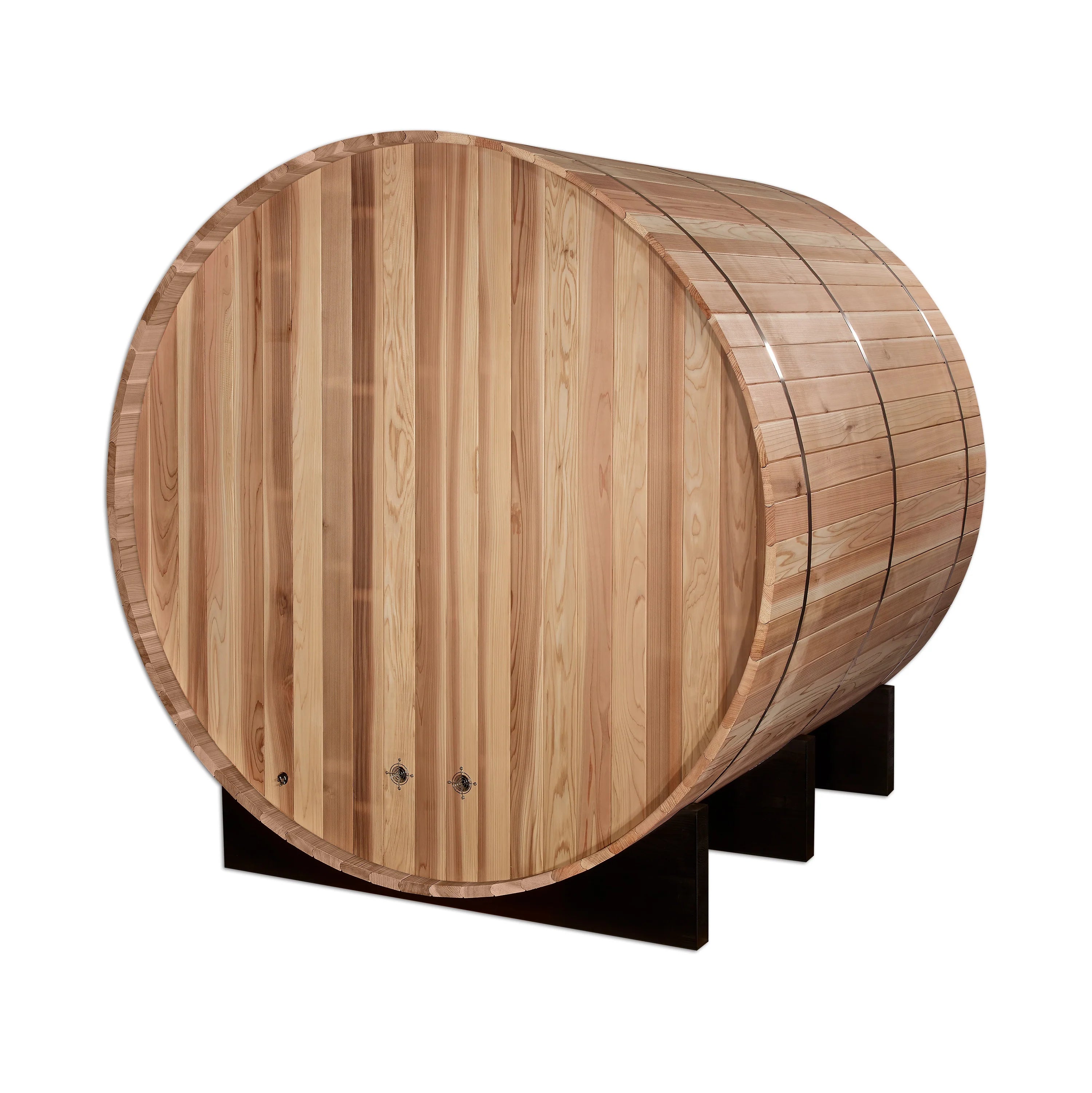 Golden Designs Arosa 4 Person Barrel Traditional Sauna – Pacific Cedar GDI-B004-01