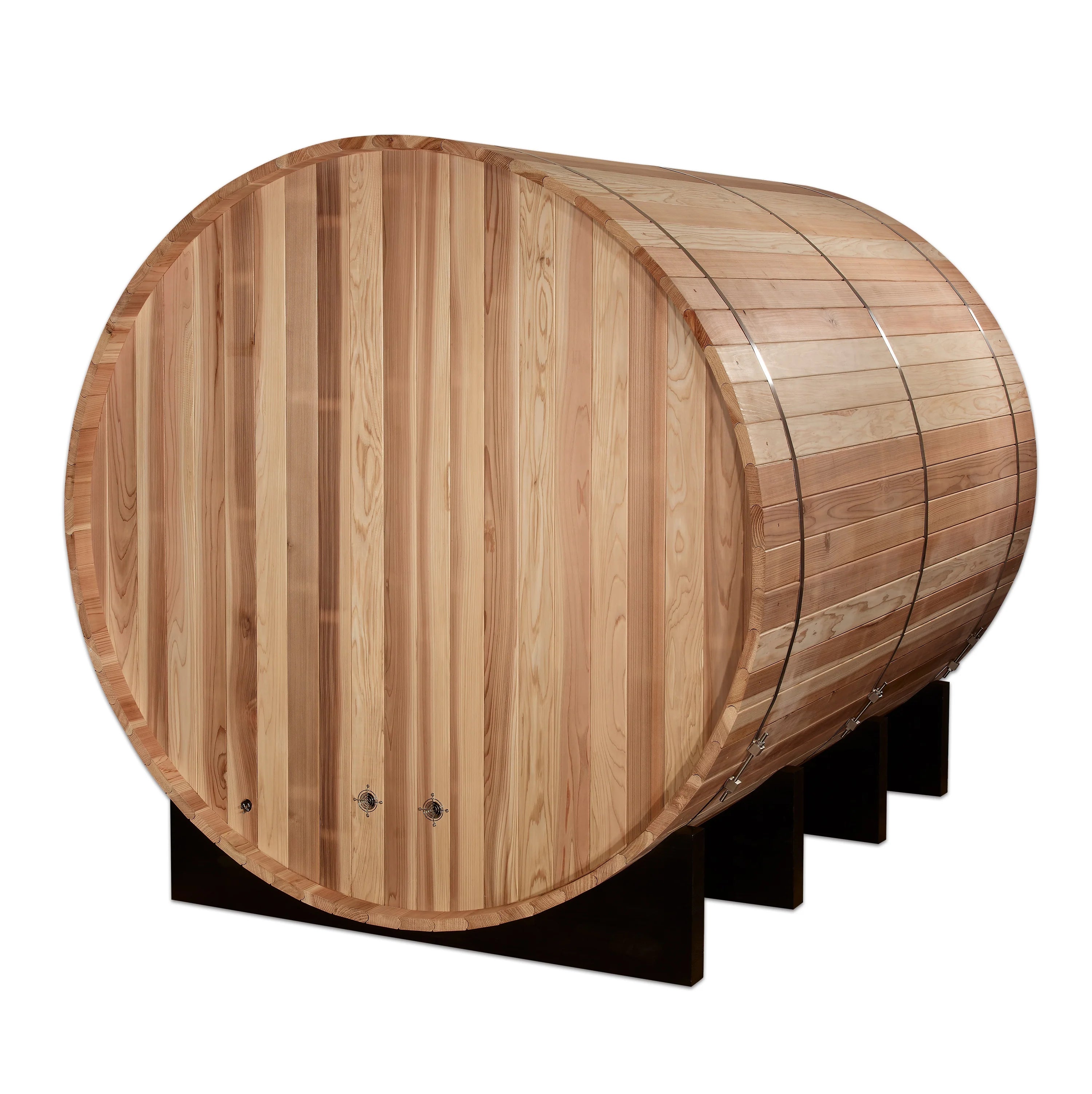 Golden Designs Klosters 6 Person Barrel Traditional Sauna – Pacific Cedar GDI-B006-01