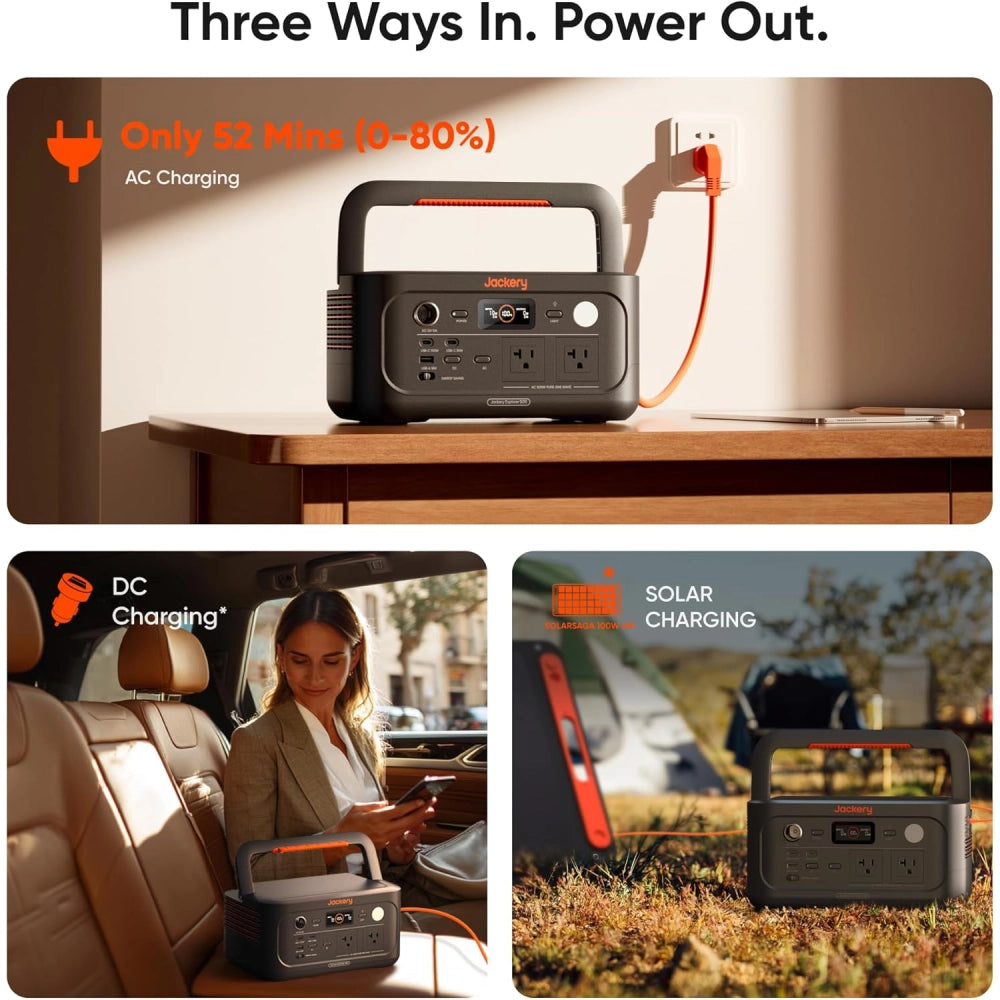 Jackery Solar Generator 500 v2 – 1*E500v2 + 1*100W Air Solar Panel