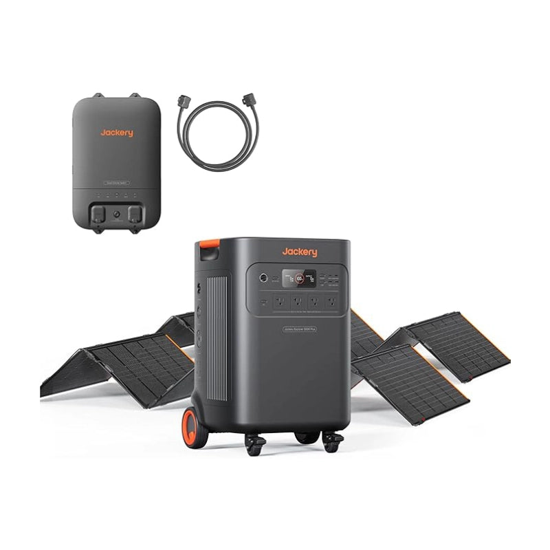Jackery Explorer 5000 Plus + Smart Transfer Switch + SolarSaga 500X x 2