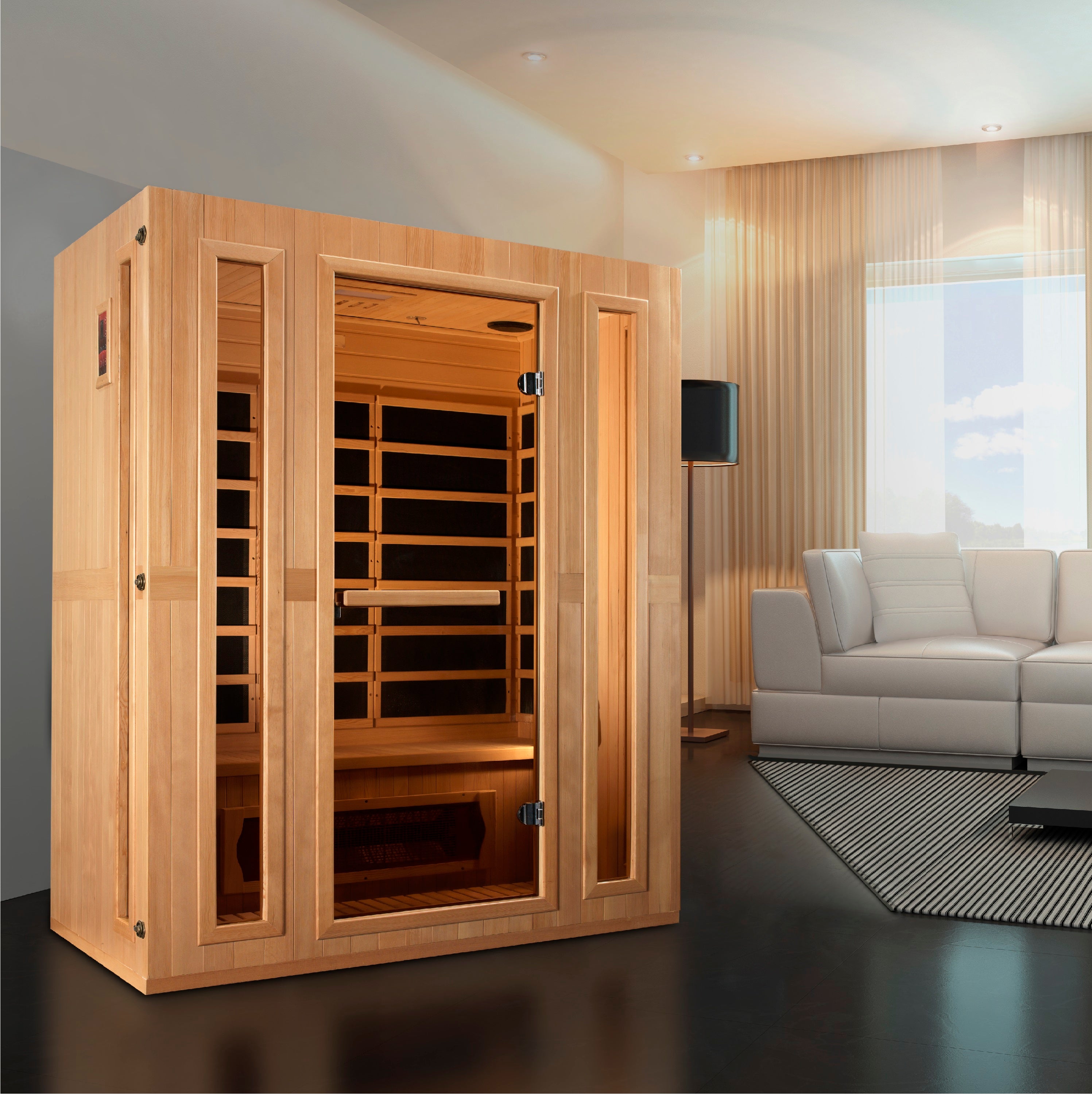 Maxxus Magellan 3 Person Low EMF Home Far Infrared Sauna MX-LS3-01
