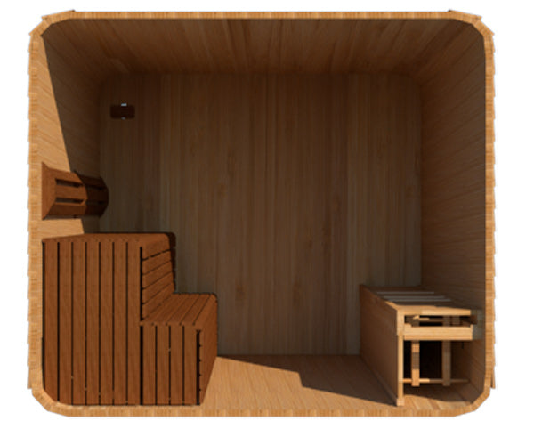 8' Luna Lounge on Right, 2 Tier on Left