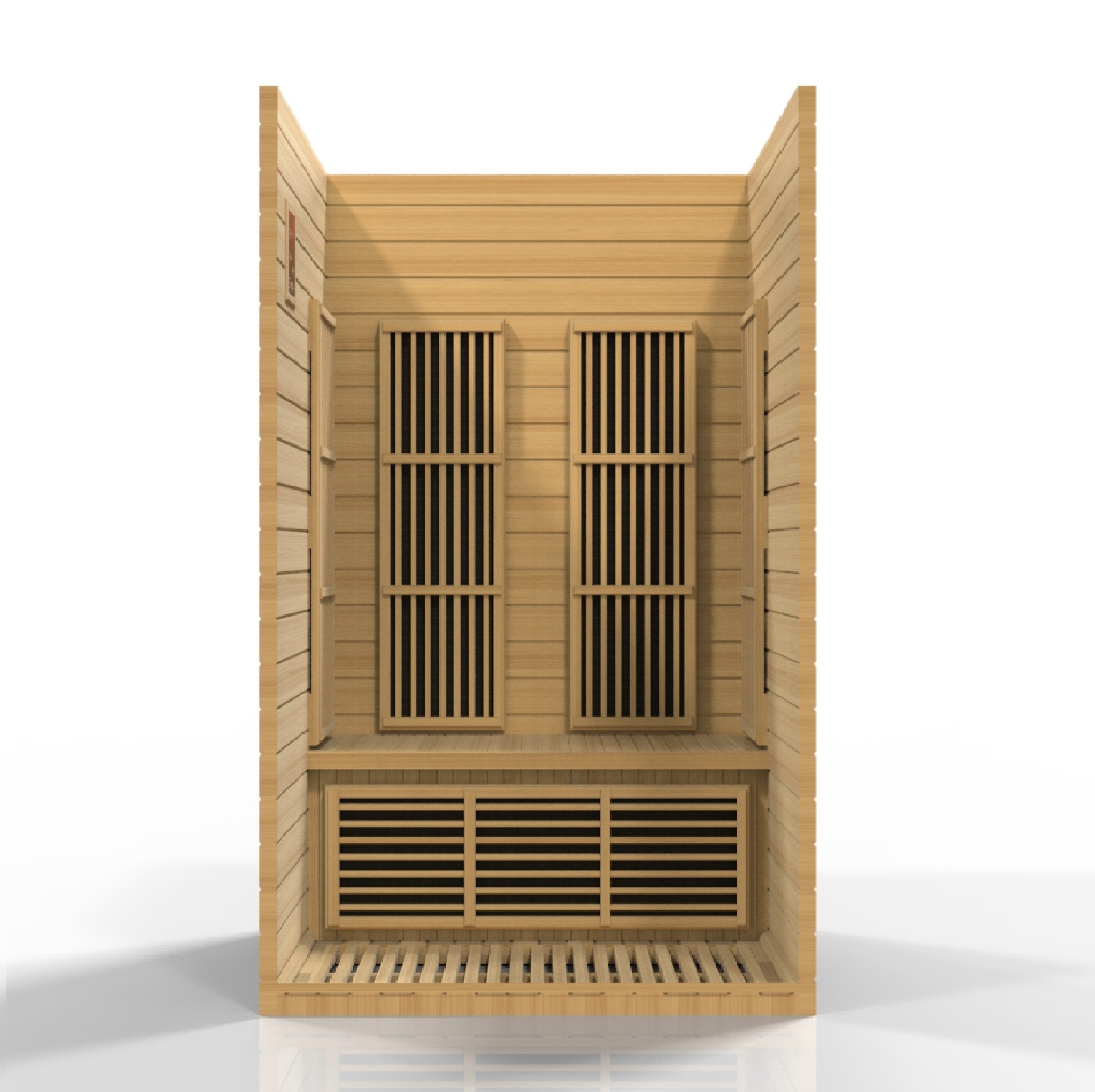 Maxxus Seattle 2 person Near Zero EMF FAR Infrared Sauna Canadian Hemlock MX-J206-01-ZF