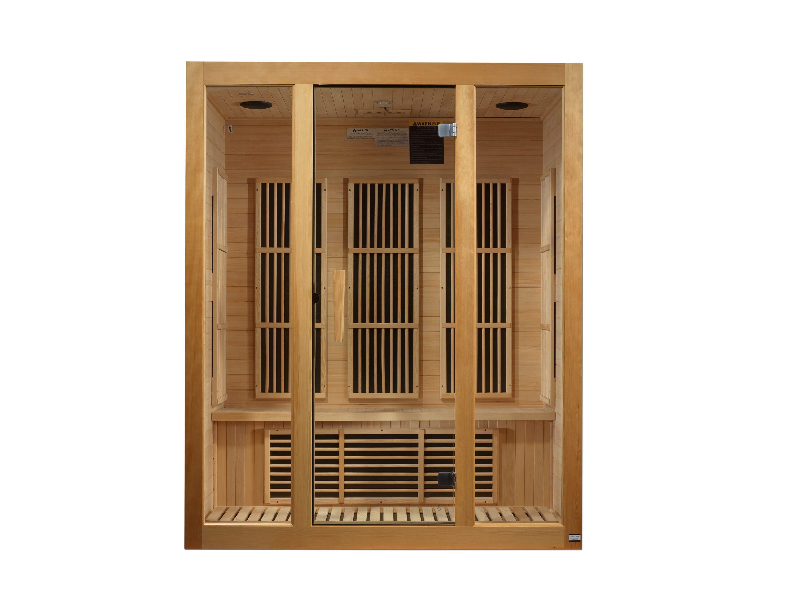 Maxxus Bellevue 3 Person Near Zero EMF FAR Infrared Sauna Canadian Hemlock MX-J306-01-ZF