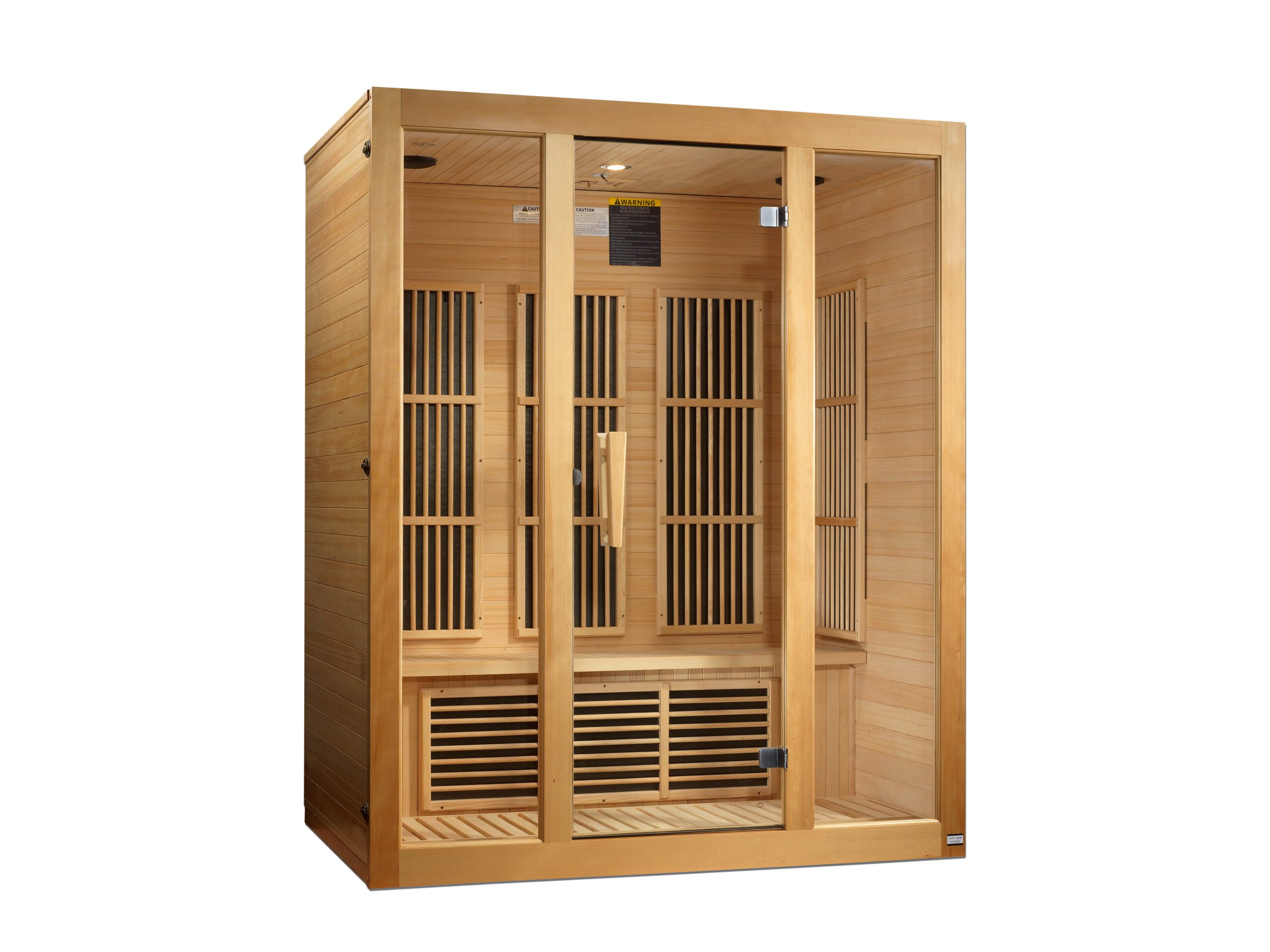 Maxxus Bellevue 3 Person Near Zero EMF FAR Infrared Sauna Canadian Hemlock MX-J306-01-ZF
