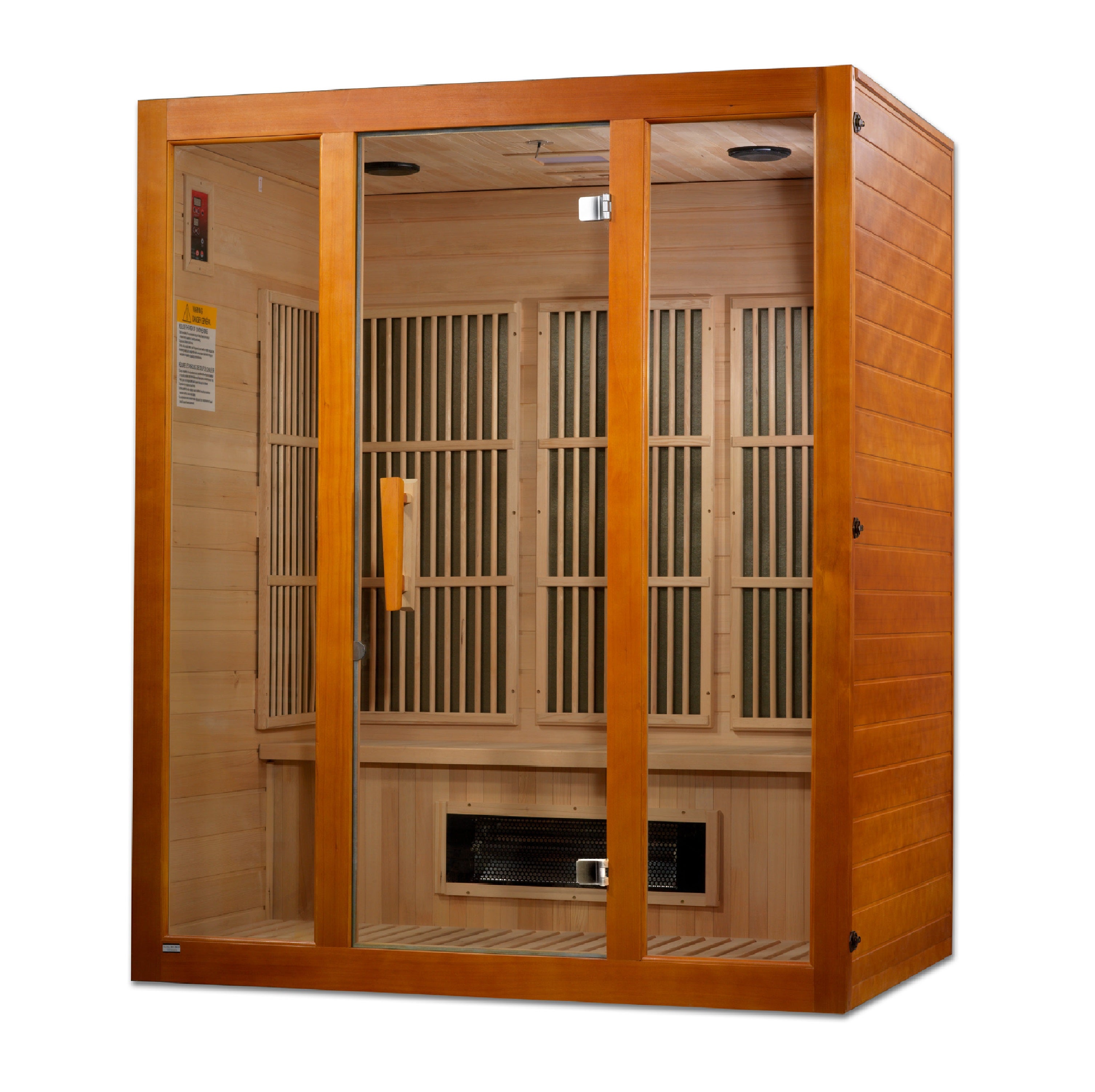 Maxxus Alpine Dual Tech 3 person Low EMF FAR Infrared Sauna Canadian Hemlock MX-J306-02S