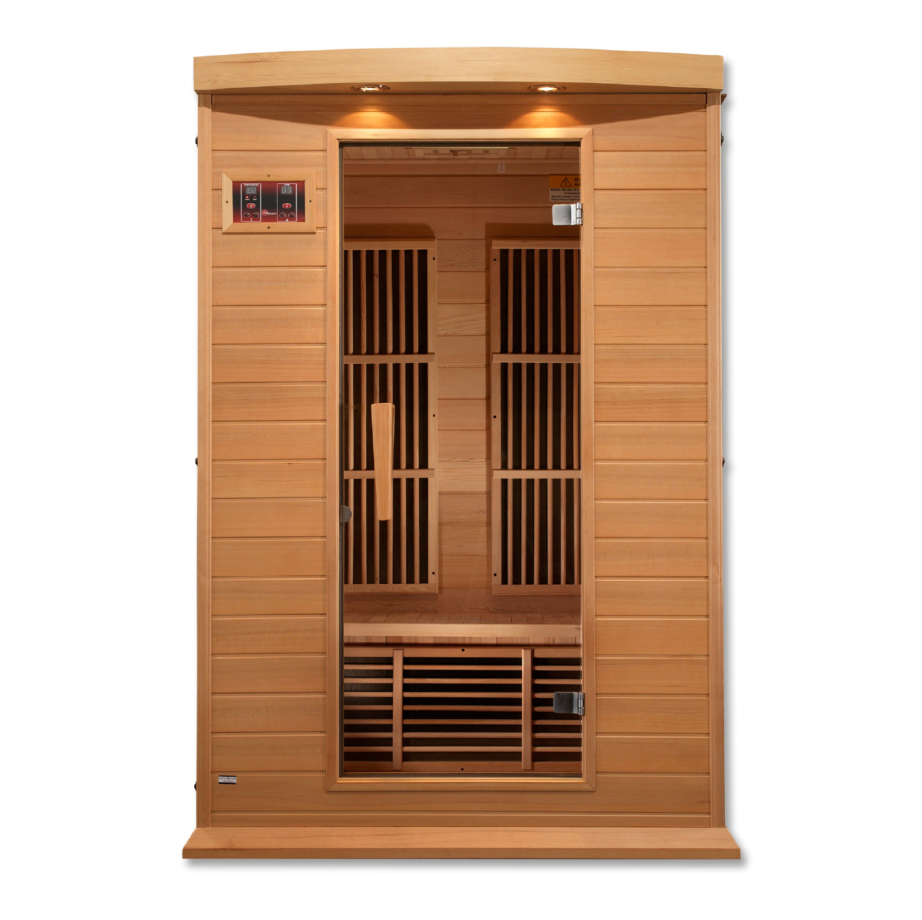 Maxxus Toulose 2 Person Low EMF Far Infrared Sauna in Hemlock MX-K206-01