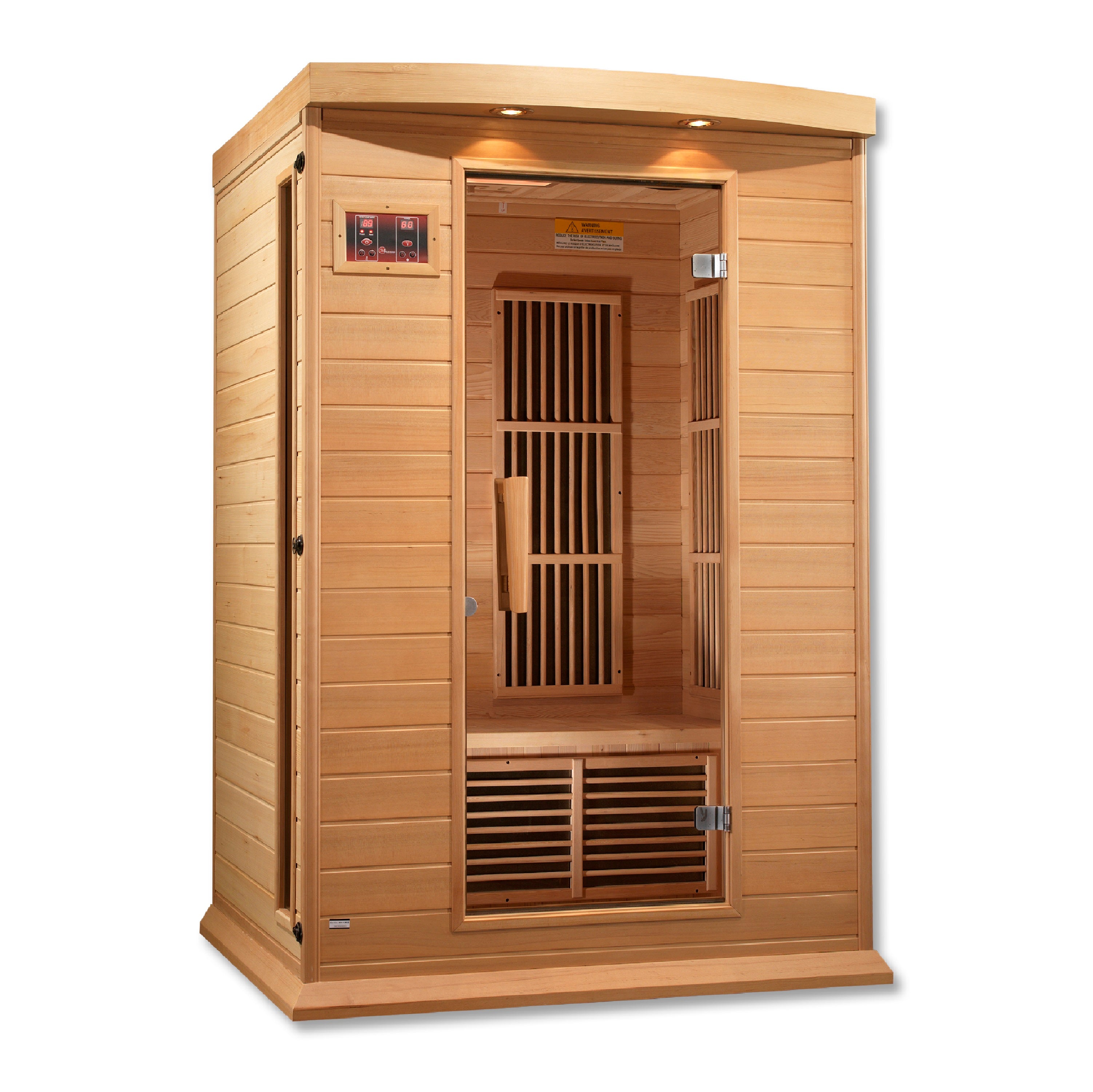 Maxxus Toulose 2 Person Low EMF Far Infrared Sauna in Hemlock MX-K206-01