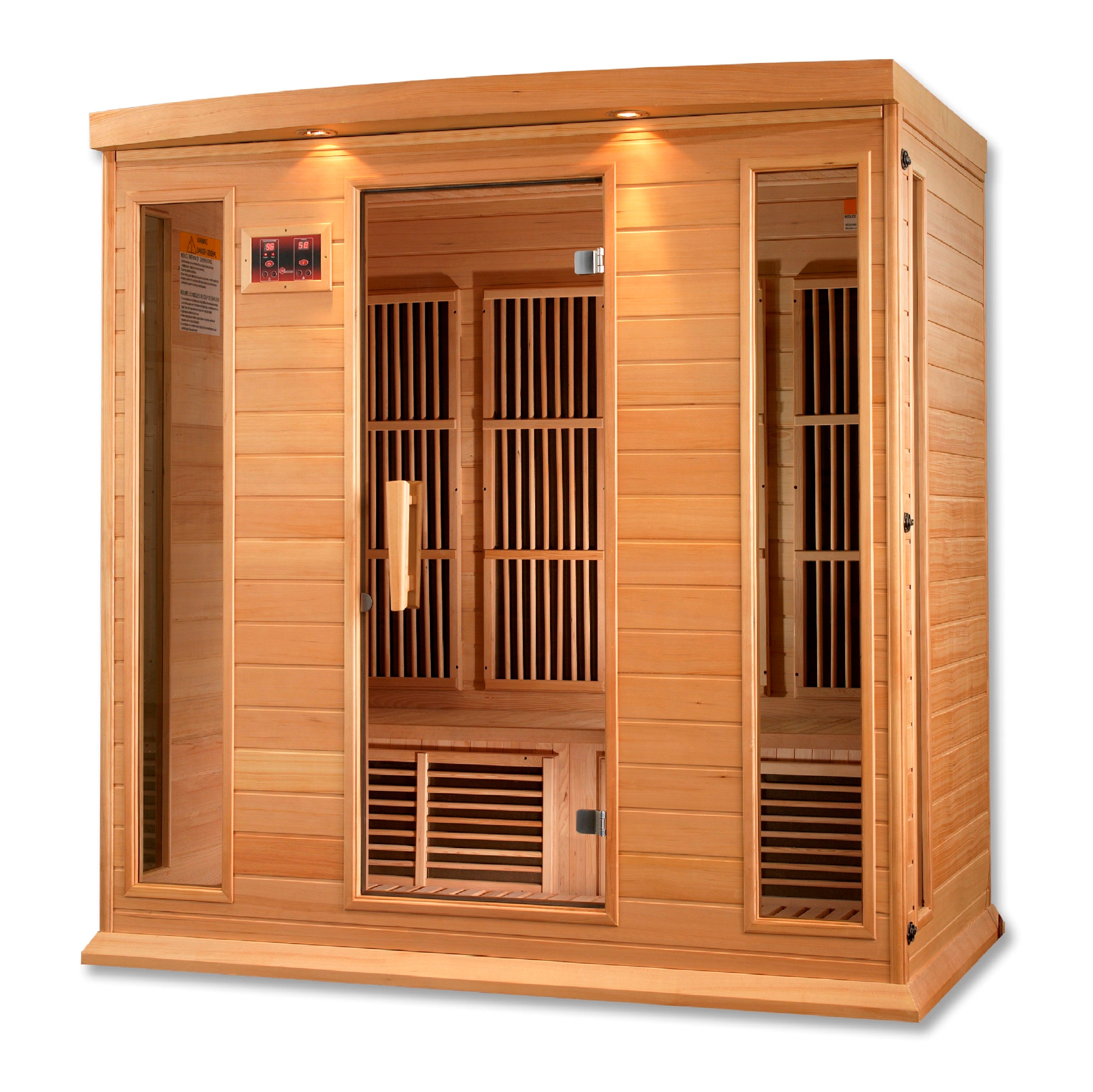 Maxxus Chaumont 4 Person Low EMF FAR Infrared Sauna Canadian Hemlock MX-K406-01