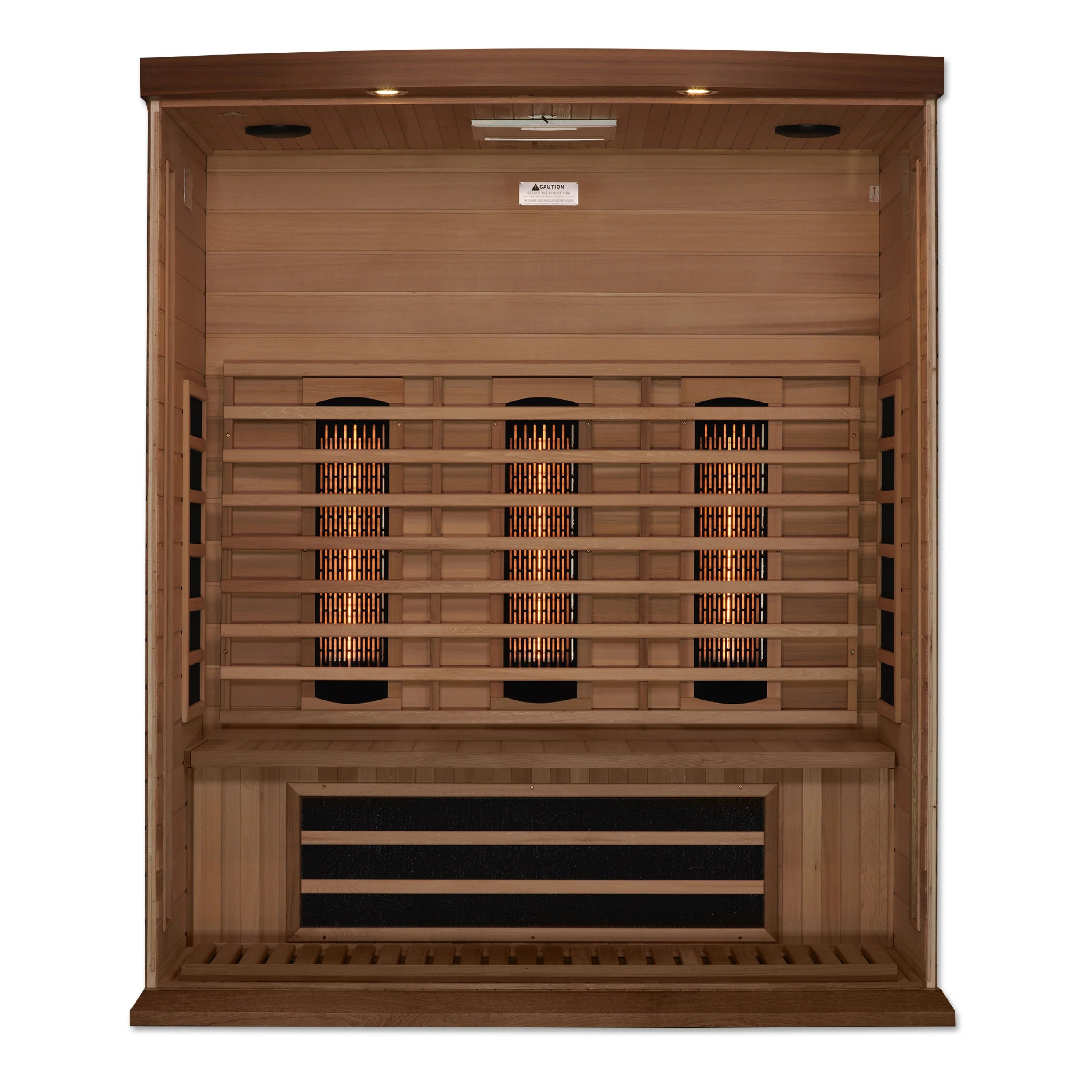 Maxxus Montilemar 3 Person Full Spectrum Infrared Sauna – Canadian Red Cedar MX-M306-01-FS CED