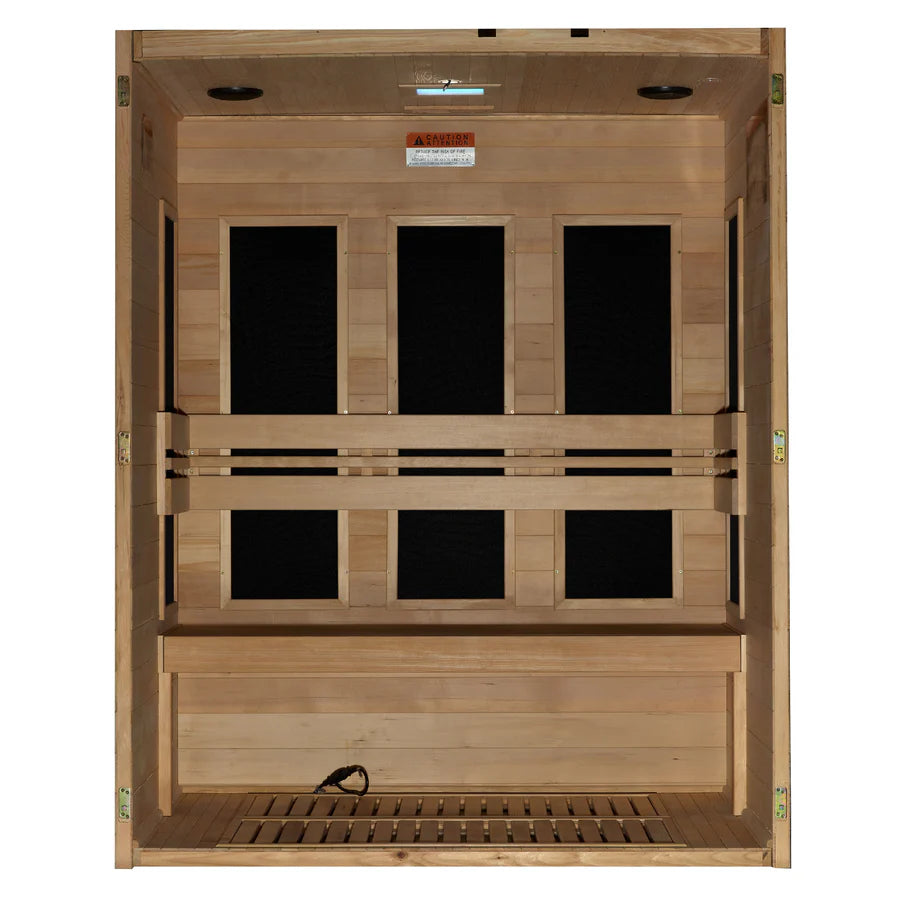 Dynamic Toscana Elite 3 Person Ultra Low EMF Far Infrared Sauna DYN-6315-05 Elite