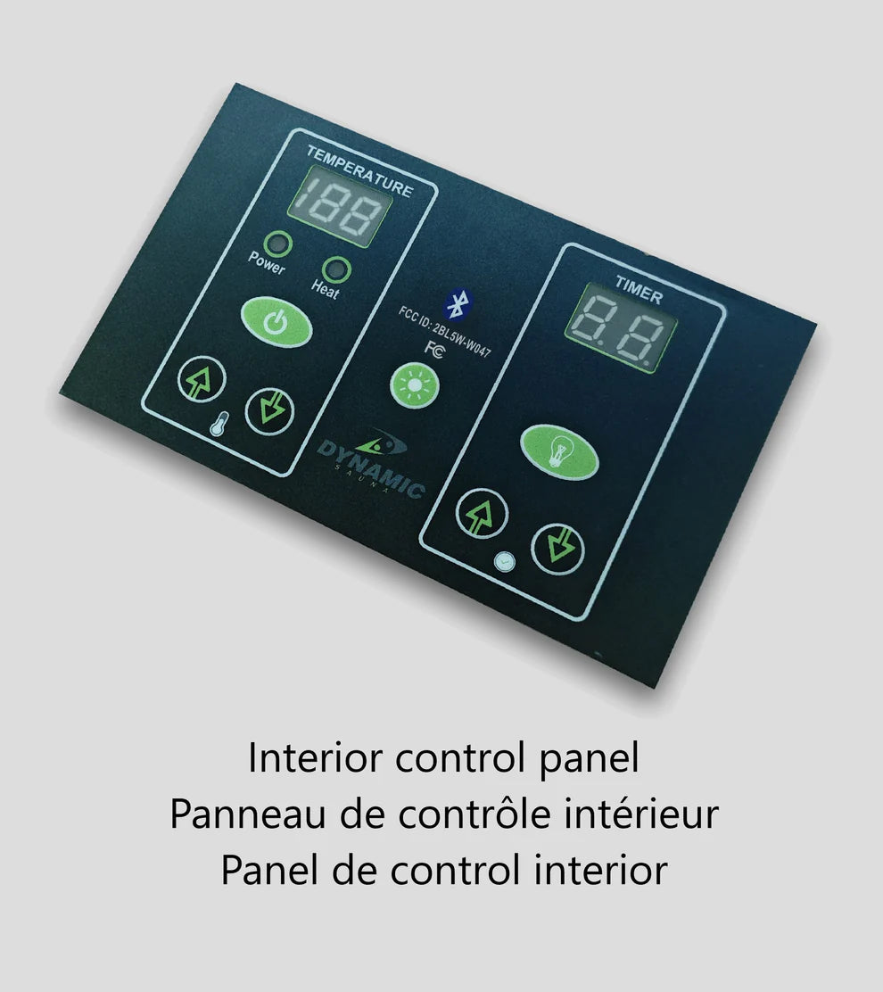 Dynamic Serena 2 Person Full Spectrum Near Zero EMF Infrared Sauna DYN-6229-03 FS