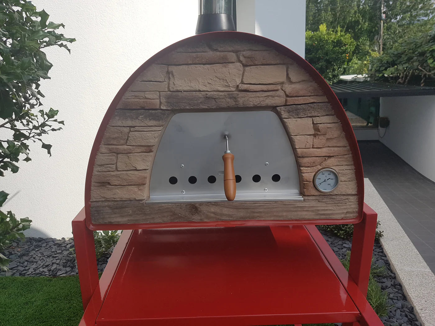 MAXIMUS MOBILE PIZZA OVEN RED