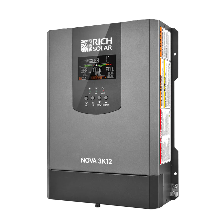 NOVA 3K12 | 3000W 12V Pure Sine Wave Inverter with Built-in Transfer Switch