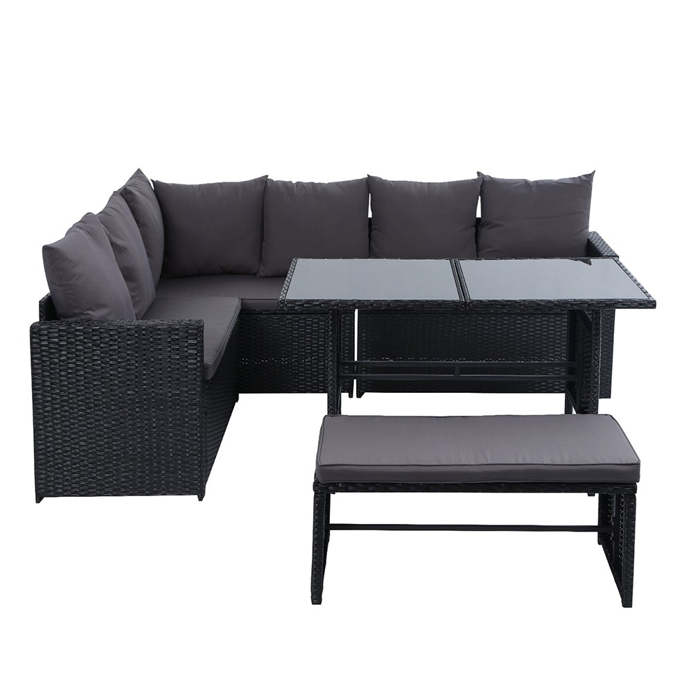 Gardeon Outdoor Furniture Dining Setting Sofa Set Wicker 8 Seater