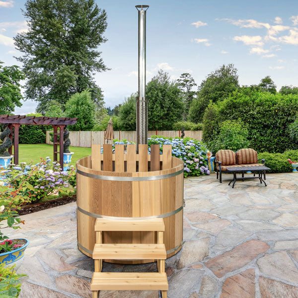 The Original Cedar Hot Tub 6' (182) with Internal Heater