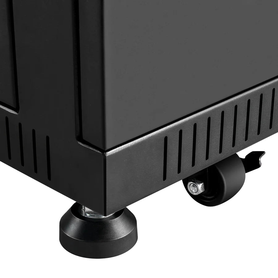 Battery Server Rack for ALPHA 5 PRO | 6-Slot Enclosed Battery Cabinet | Includes Wheels & 600A Bus Bar Covers | Pre-assembled