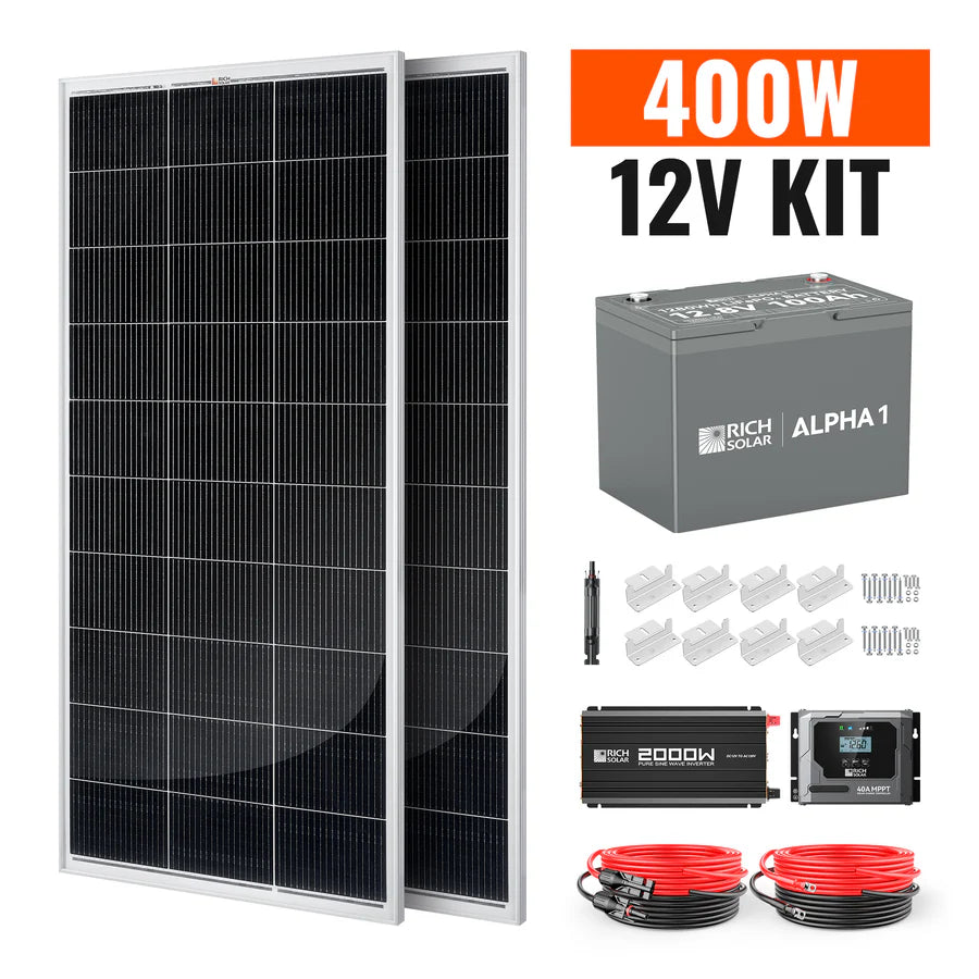 400 Watt Complete Solar Kit