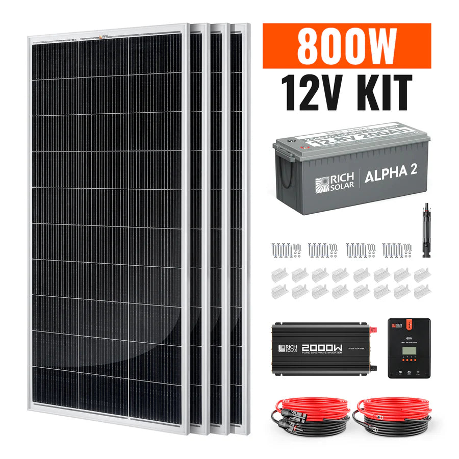 800 Watt Complete Solar Kit