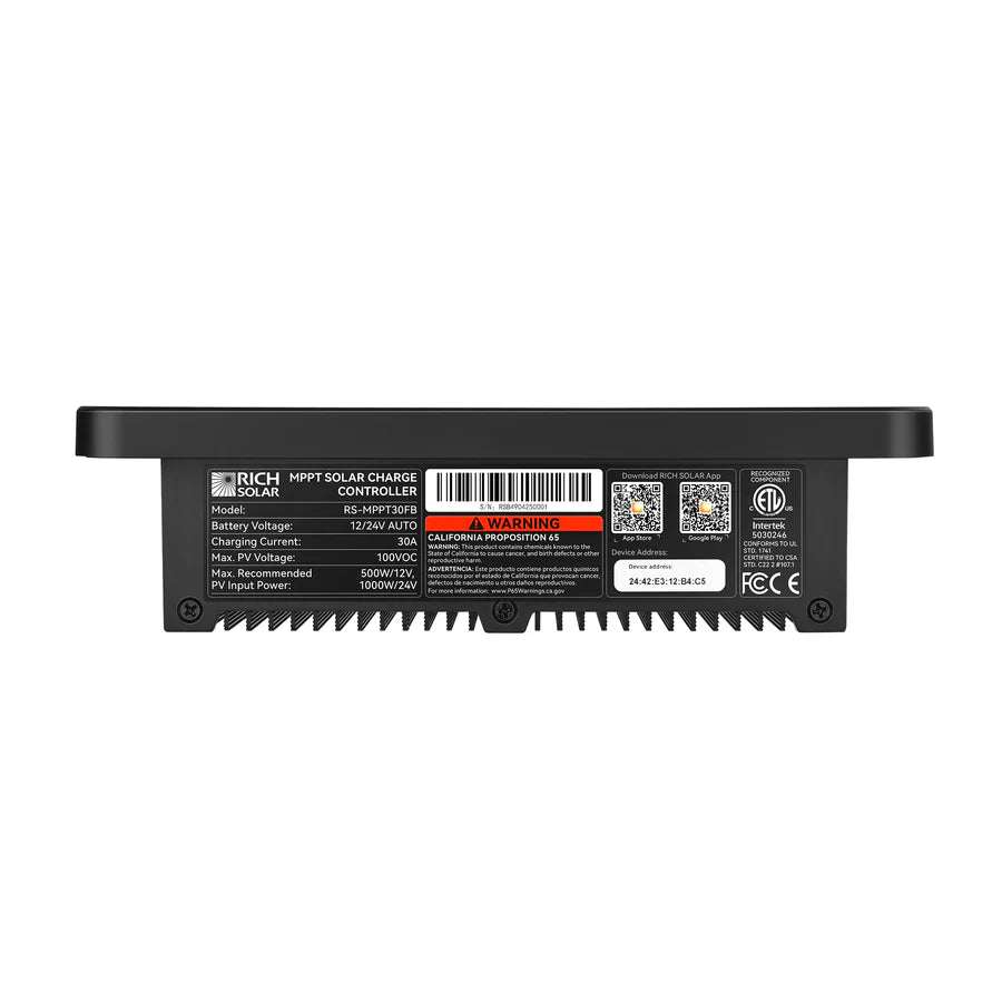 BRAVO FLUSH 30 | 30 Amp Flush Mount MPPT Solar Charge Controller