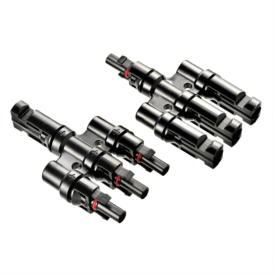Y Branch Parallel Connectors 3-to-1 | 3-to-1 Weatherproof Parallel Connectors for Solar Panels | Easy Install