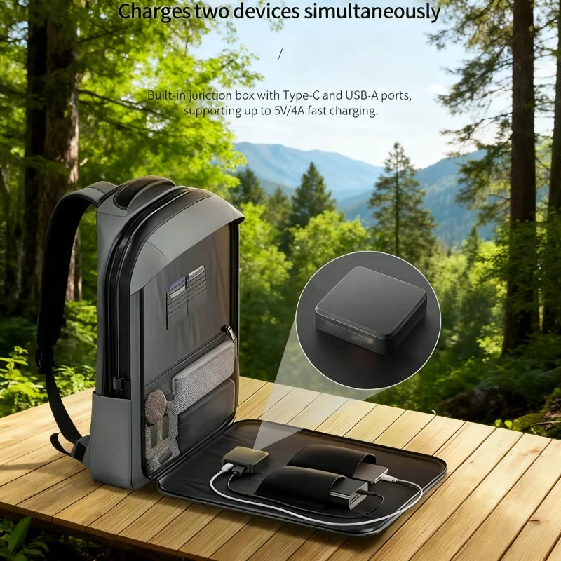 APH-S12 Outdoor Emergency Solar 30W 35L Waterproof Charging Backpack Portable Power Supply for Hiking and Travel