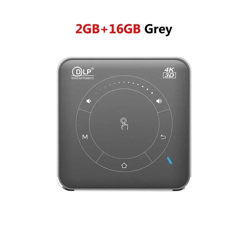 P11 Portable DLP Mini Projector Android 9.0 4K 2GB 4GB DDR4 16GB 32GB ROM Beamer 3000mA Home Cinema 2.4G 5G WiFi LED Projector