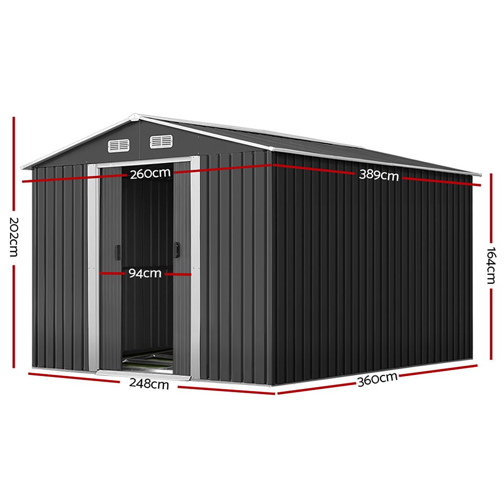 Giantz Garden Shed Outdoor Storage Sheds Tool Workshop 2.6X3.89X2.02M