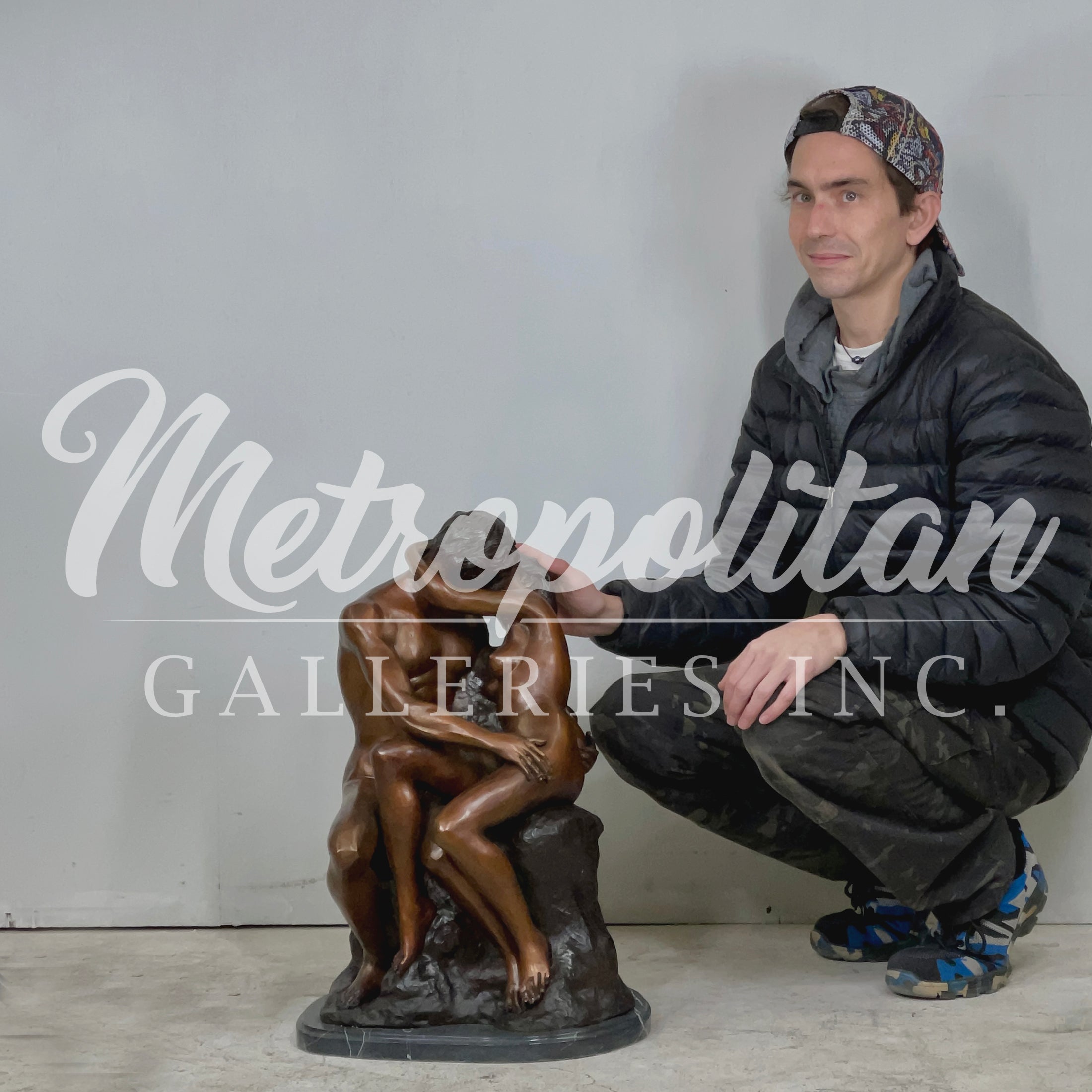 The Kiss Table-Top Bronze Statue