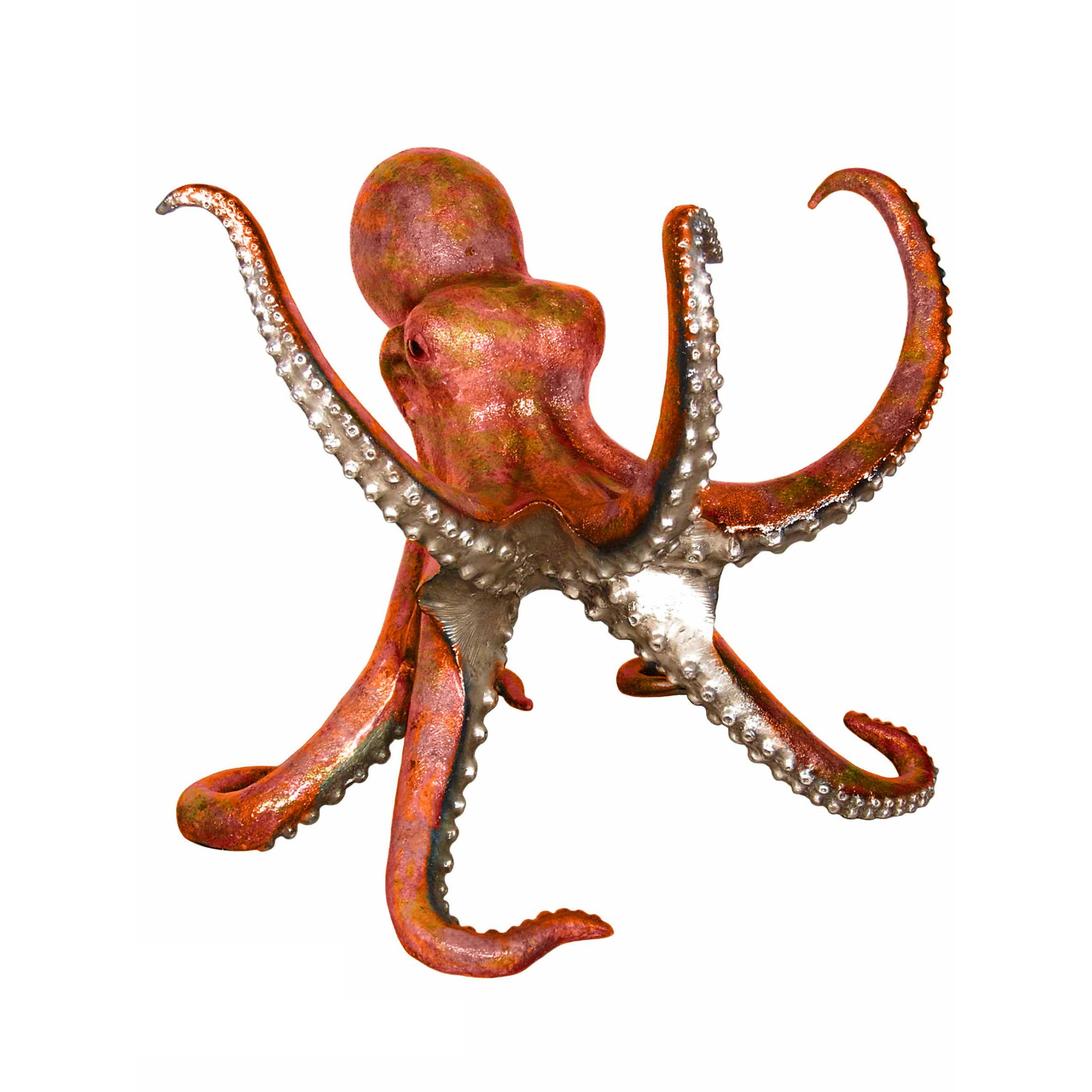 Octopus Bronze Table Base Statue